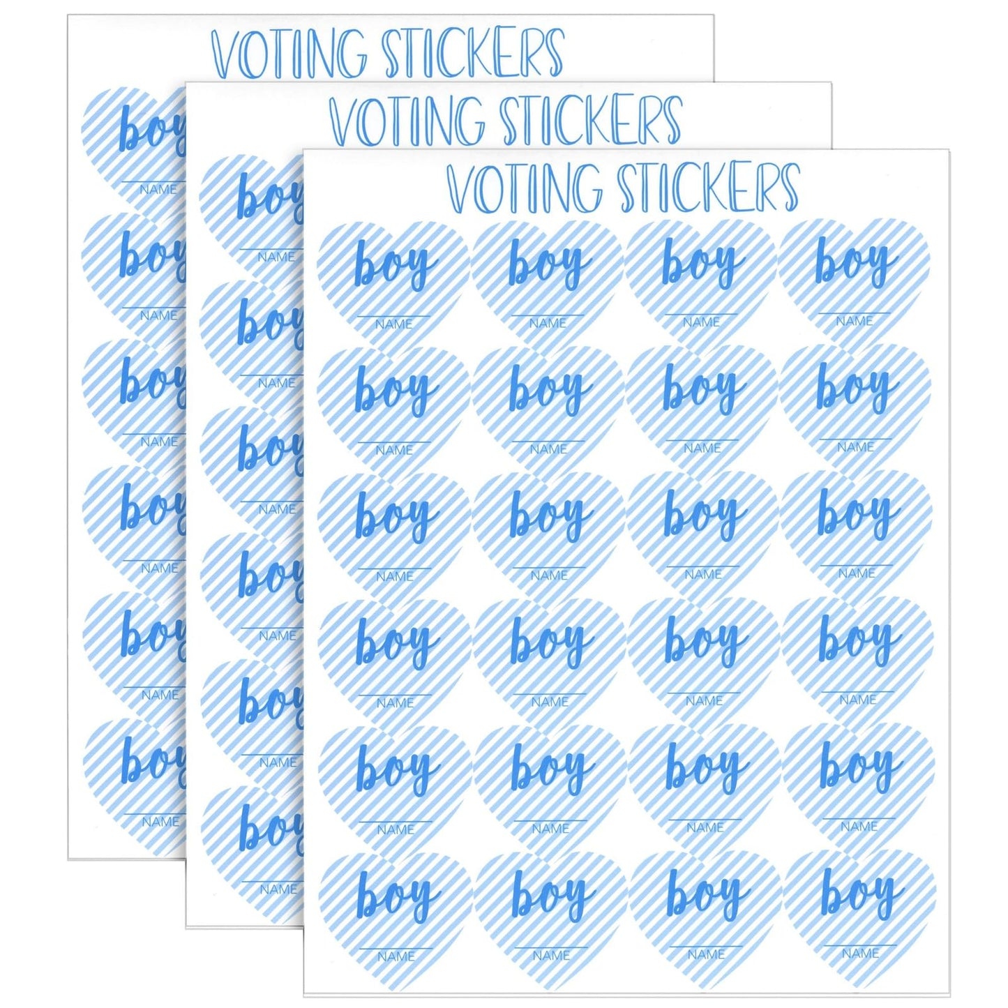 Juvale Baby Shower Decorations Gender Reveal Voting Board & Boy or Girl Guessing Board - Black Chalkboard 12 x 17 in - Baby Shower Game with 144 Pink & Blue Heart Voting Stickers