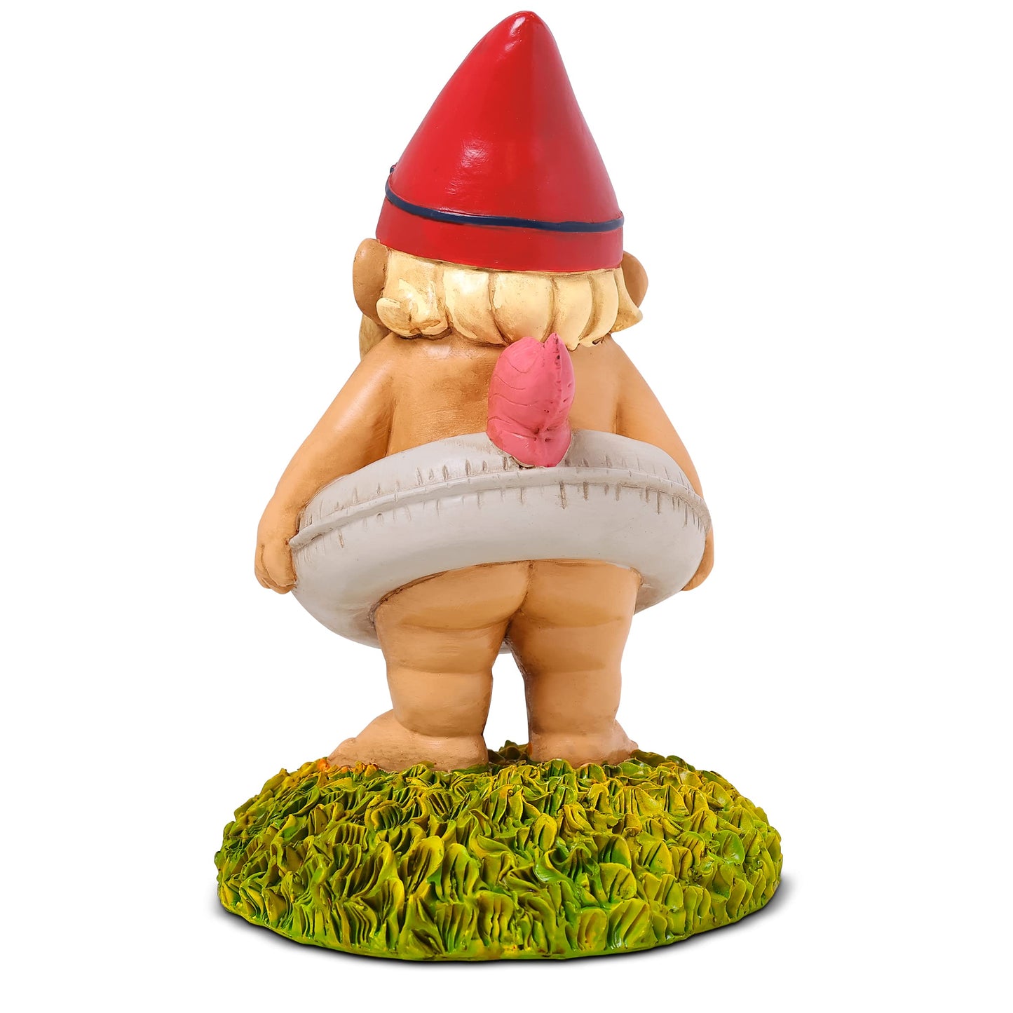 9” Funny Unicorn Pool Float Garden Gnome – Hilarious Lawn Statue for Outdoor Decor – All-Weather Resin Yard Ornament – Unique Housewarming & Gag Gift