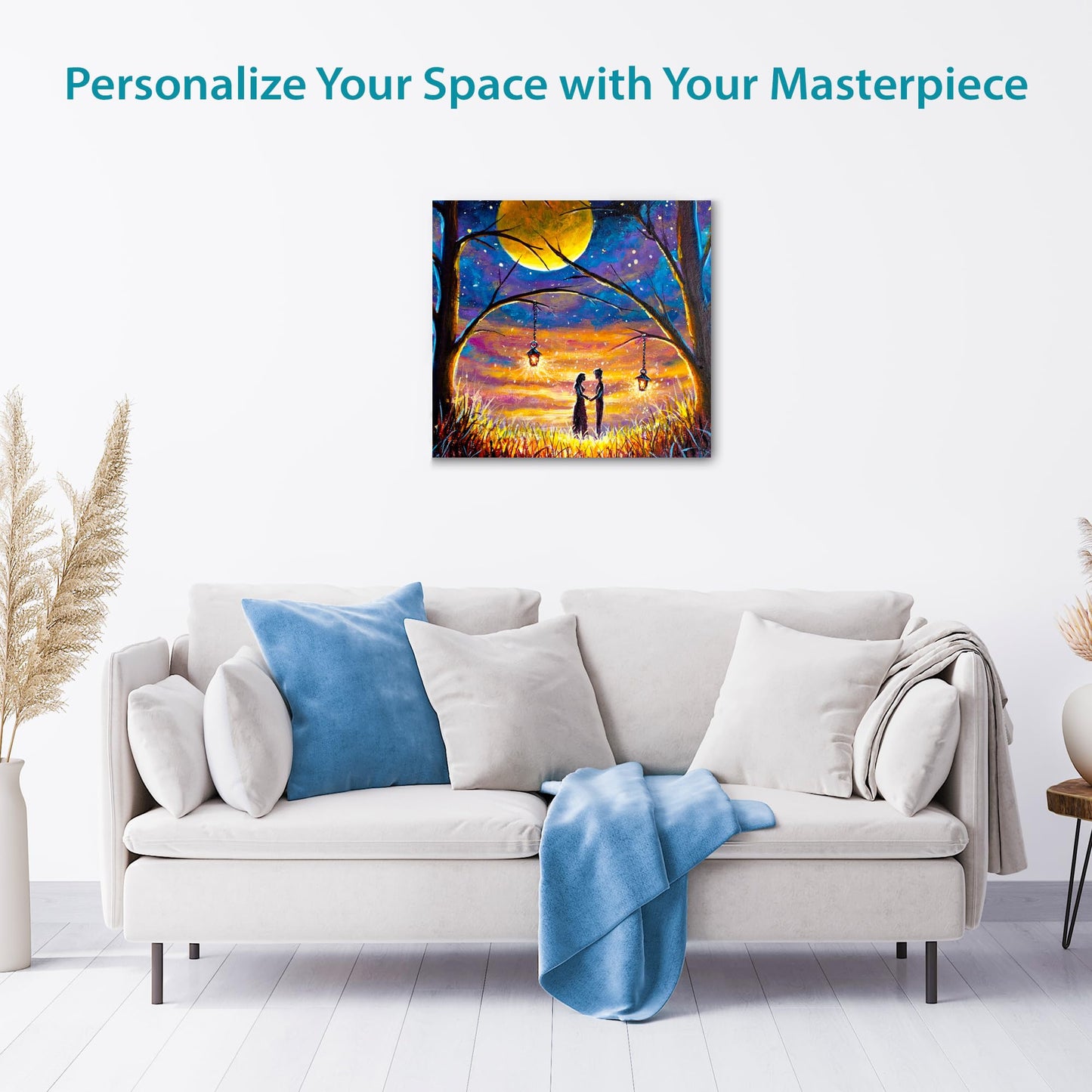 KEFF Canvas Boards for Painting - 10x10 6-Pack Bulk Canvas Panels, 100% Cotton Triple Primed Large Canvases for Art Painting Supplies, Acrylic, Oil, Watercolor & Tempera