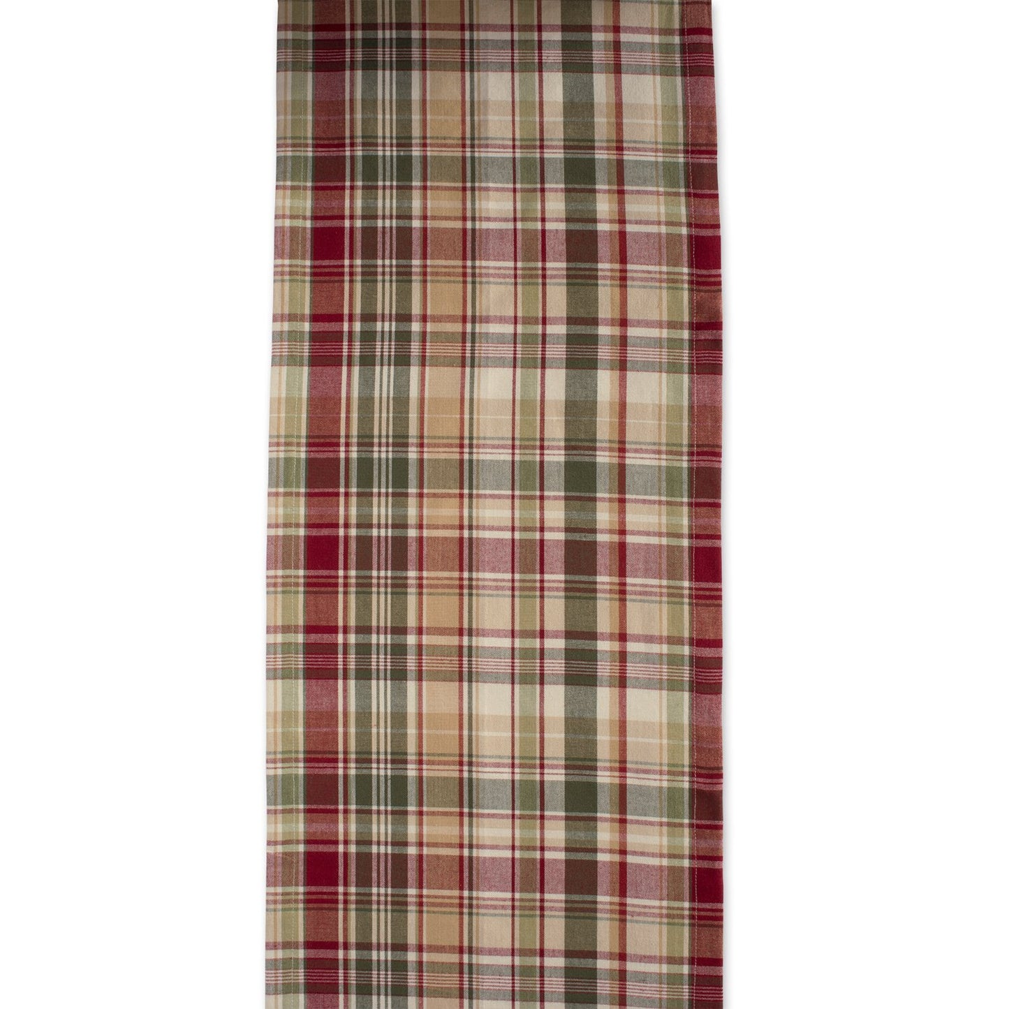 Give Thanks Plaid Fall Table Decor, Autumn & Thanksgiving Tabletop Linens, 14x72 Table Runner