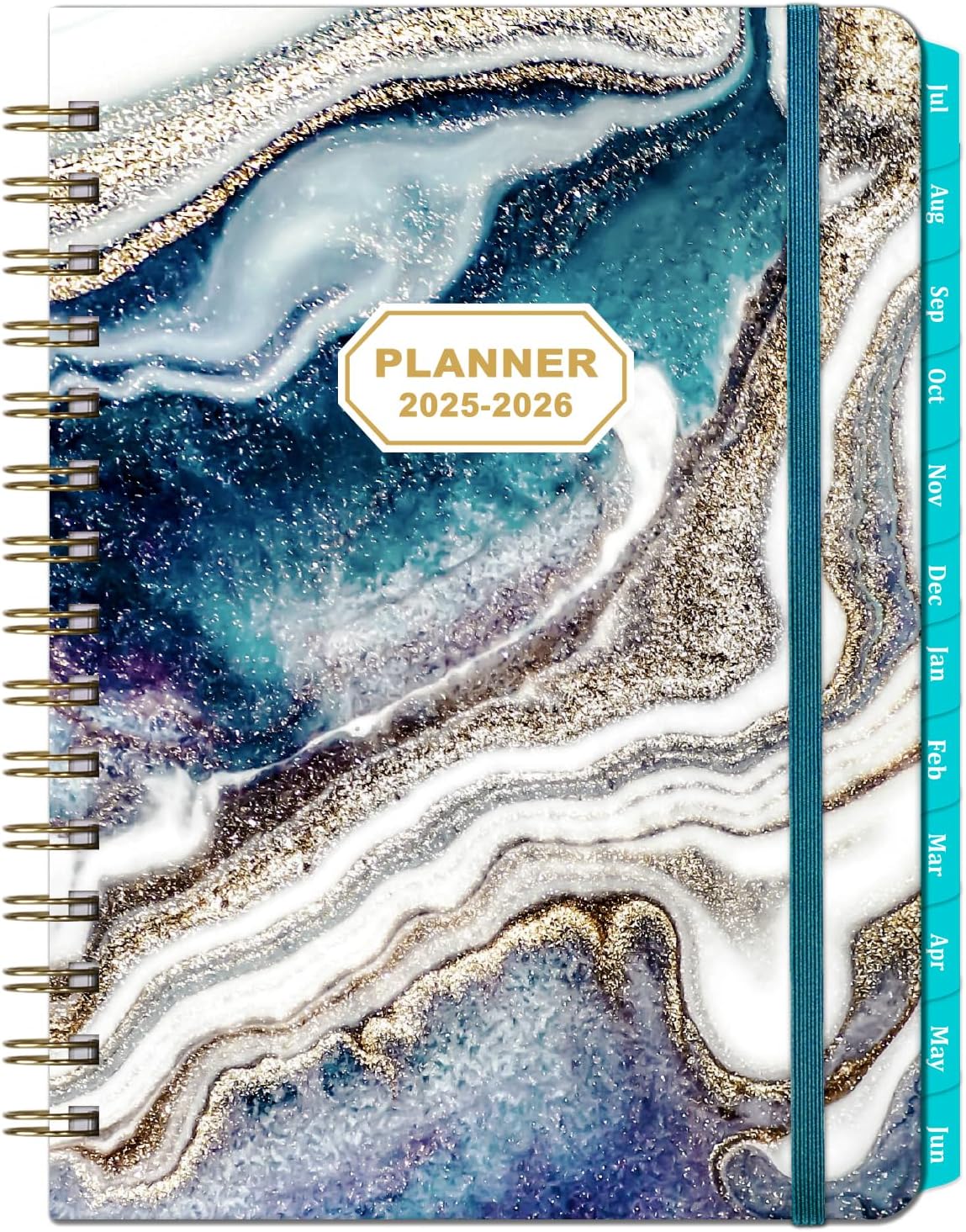 Planner 2025-2026 - 2025-2026 Weekly and Monthly Calendar from July 2025 to June 2026, Academic Planner 2025-2026 with Inner Pocket, Colorful Tabs, 6.4'' x 8.5''