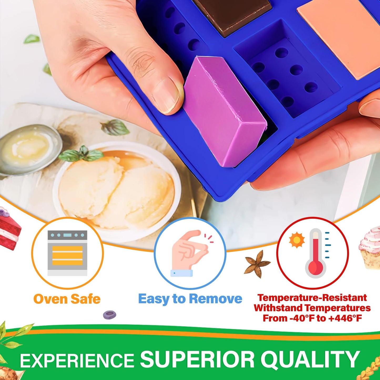 6 Pcs Robot & Bricks Silicone Molds for Chocolate – Non-Stick, Heat-Resistant & Easy to Clean – Chocolate Molds Silicone Design for Baking, Ice, Gummy, Candy & Cake Decorating – Fun DIY Kitchen Tool