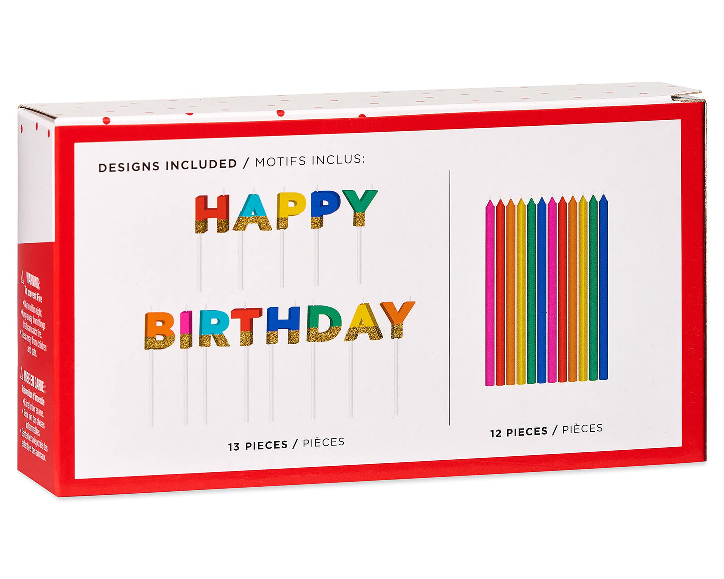 American Greetings Birthday Candles, Multicolored Long Thin & Happy Birthday Text on Toothpicks (25-Count)