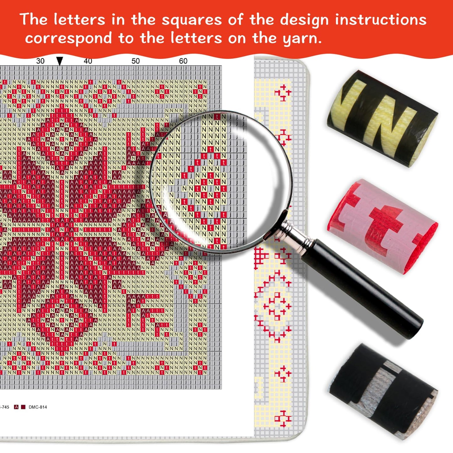 MIAOLLUN Latch Hook Kit, Christmas Latch Hook Kits for Adults DIY Decorative Pillowcase Embroidery Cross Stitch Arts Craft for Home Sofa Furniture 17X17inch Christmas Reindeer