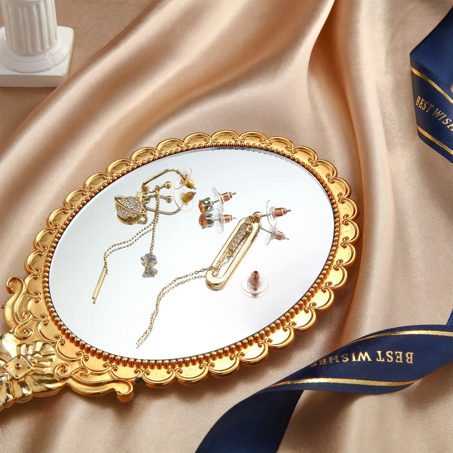 200 Pcs Earring Backs for Droopy Ears Backs Replacements Earring Backs for Heavy Bullet Clutch(Rose Gold)