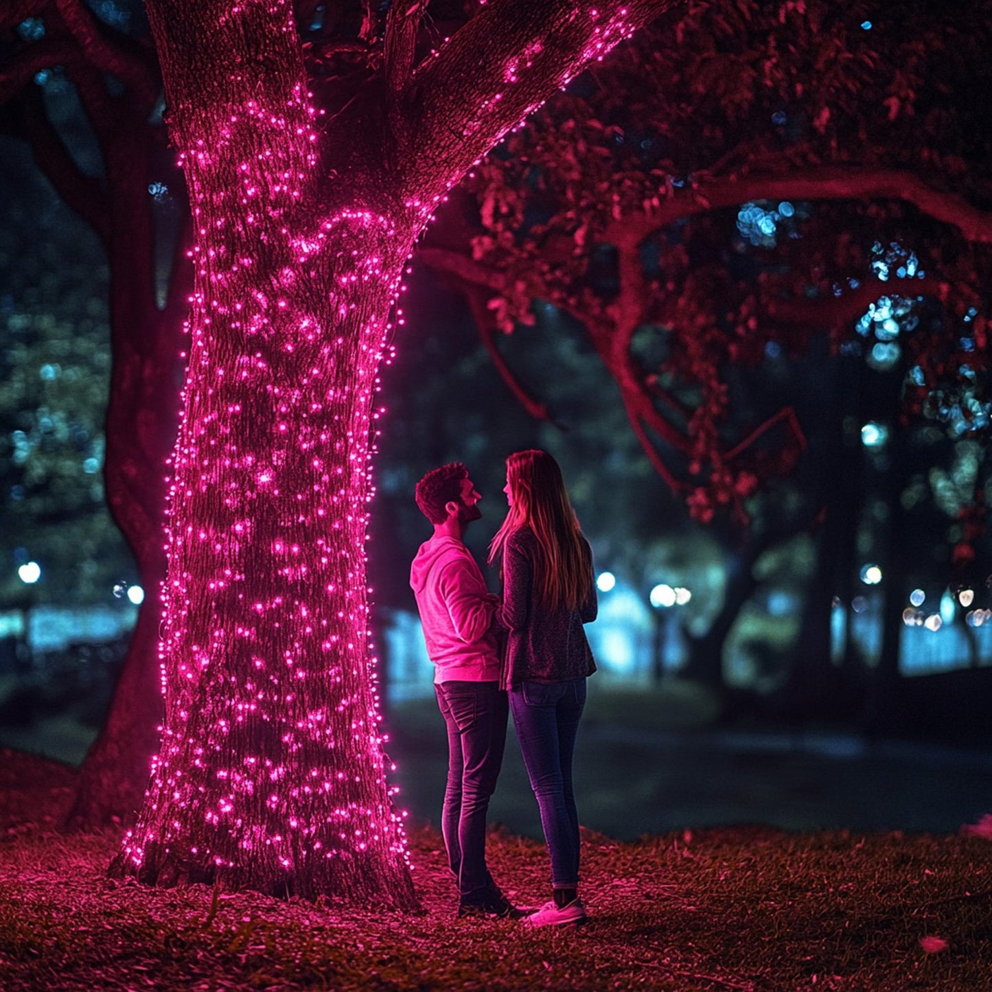 Christmas Lights, 20FT 100 Count Incandescent Mini Christmas Tree Light, Waterproof Xmas String Lights for Outdoor Indoor Home Party Yard Decorations, Pink