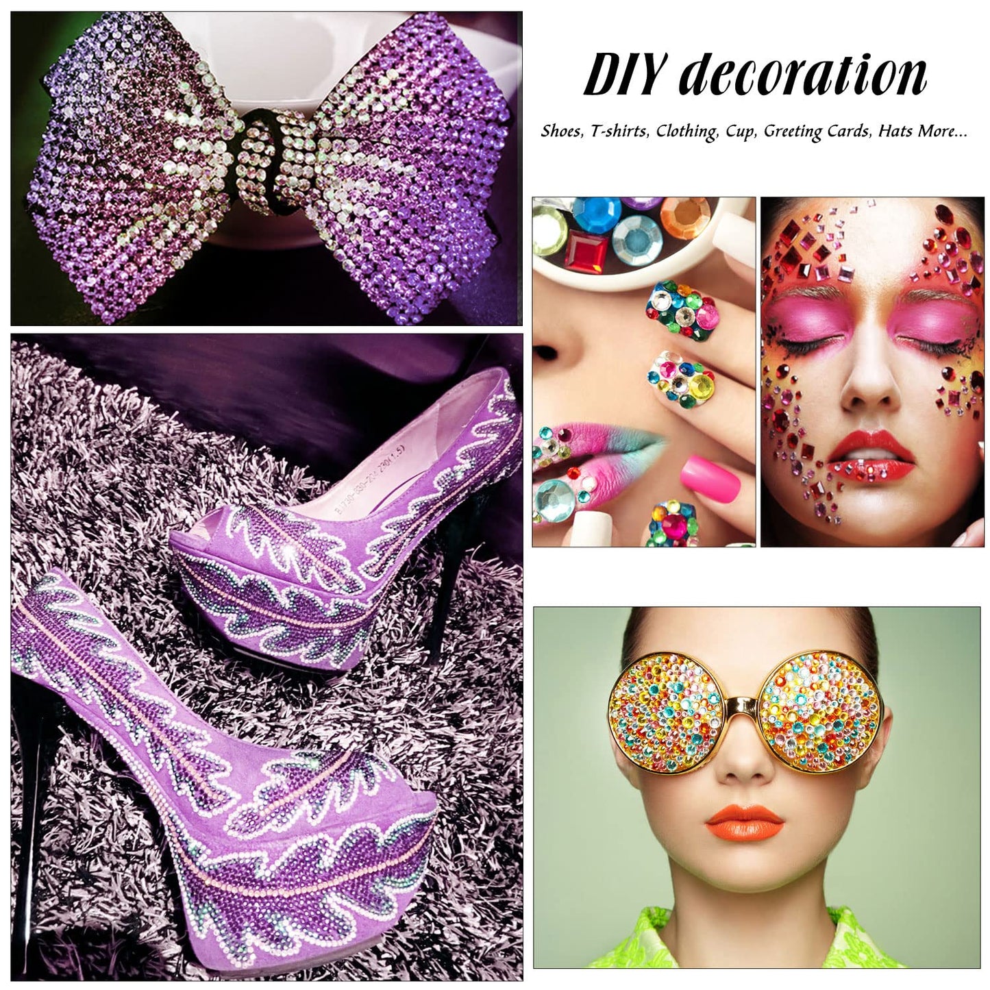 MEIBITE 6796PCS Pink AB Hotfix Rhinestones Crystal Stones Glass for Fabric Clothes Shirts Sparkly Flat Back Round with Tweezers and Picking Pen (SS6~SS30 Set)