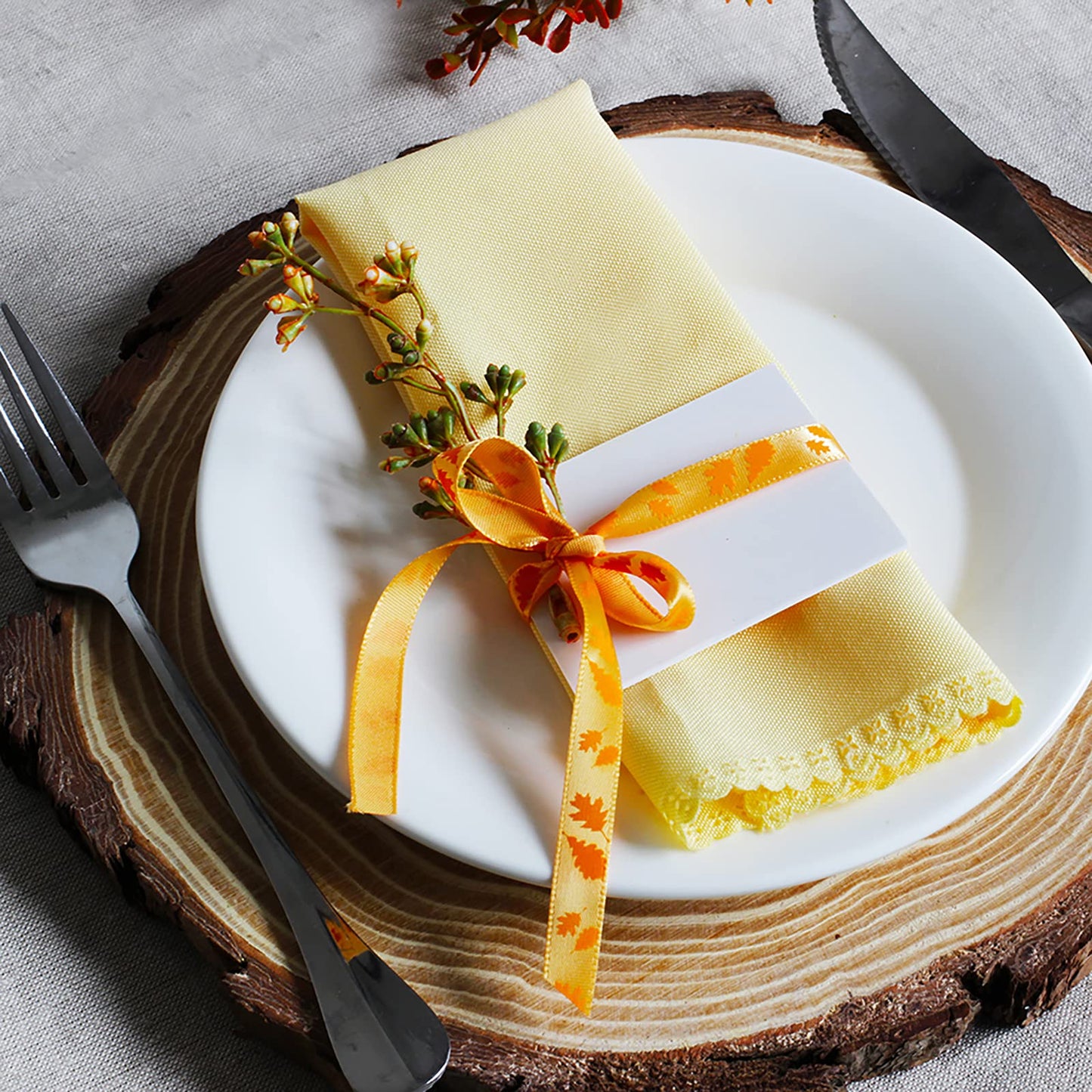 18 Rolls Fall Ribbons Bulk Trims Printed Grosgrain Ribbons Multicolor Satin Ribbons Organza Ribbons Velvet Ribbon 3/8" Wide for Craft Gift Wrapping Autumn Holiday Wedding Festival Season Party