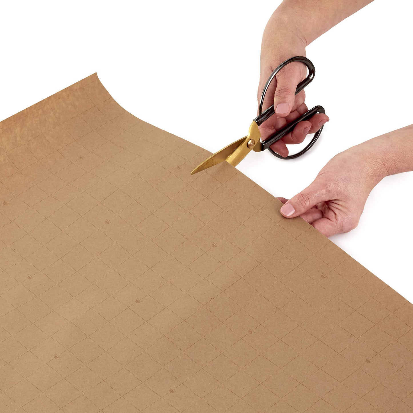 Kraft Christmas Wrapping Paper for Kids with Cut Lines on Reverse (4 Rolls: 88 sq. ft. ttl) Penguins, Santa, Snowmen, Polka Dots