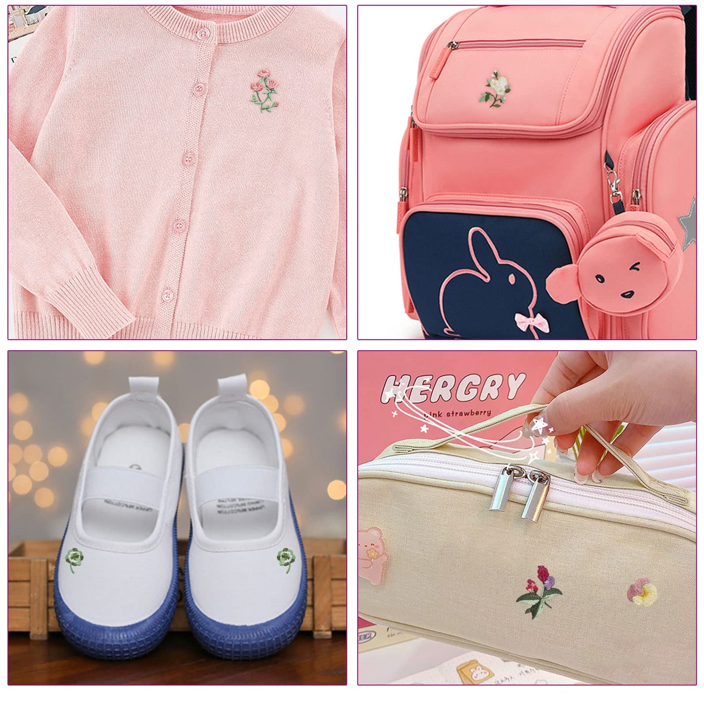 15pcs Mini Flowers Iron On Patches, 13 Patterns Decorative Embroidered Patches, Sew On/Iron On Patch Applique for Jeans, Clothing, Hat, Jacket, Mini Flowers