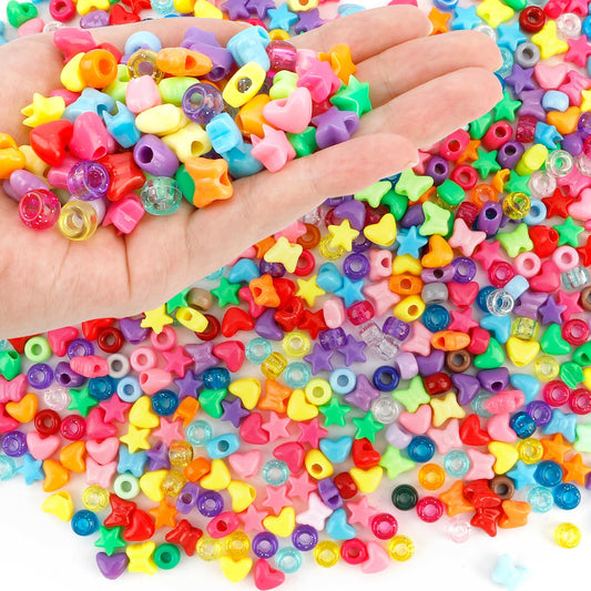 1000pcs Pony Beads,Beads for Bracelets, Bracelet Beads, Colorful Beads