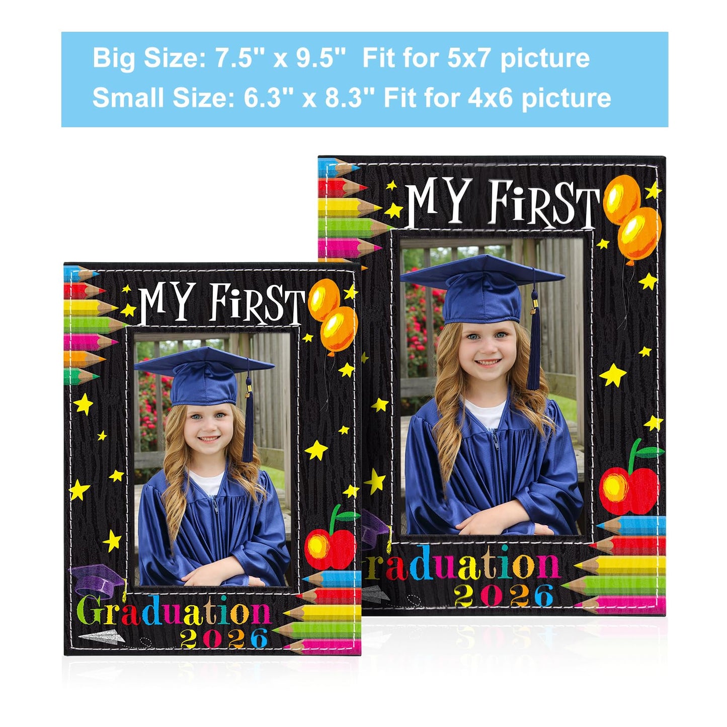 FaCraft Preschool Graduation Gift - 4"x6" Pre K Kindergarten Graduation Gifts 2026 Graduation Picture Frame My First Graduation Frame End of Year Gift for Kids Students Boys Girls Son Daughter