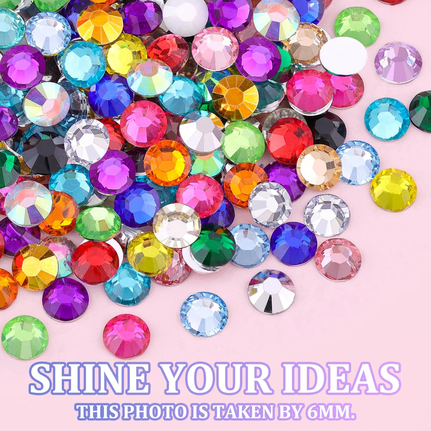 24000Pcs Resin Rhinestones for Crafting with Tweezers, Multicolor 3mm Bedazzling Crystal with 3Pcs 10ml B7000 Jewelry Glue for DIY Crafts Clothing Tumblers Shoes Fabric Nail Art