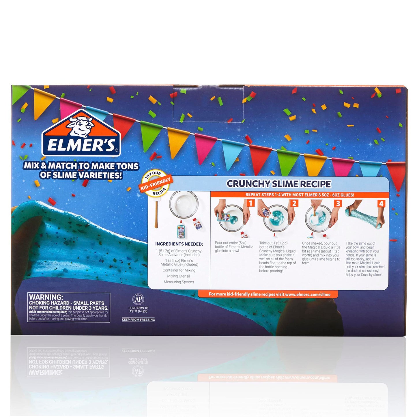 Elmer's Celebration Slime Kit, Complete Slime Supplies, Includes Assorted Magical Liquid Slime Activators and Liquid Glues, 10 Count - Kids Activity, Creative Fun, Arts & Crafts