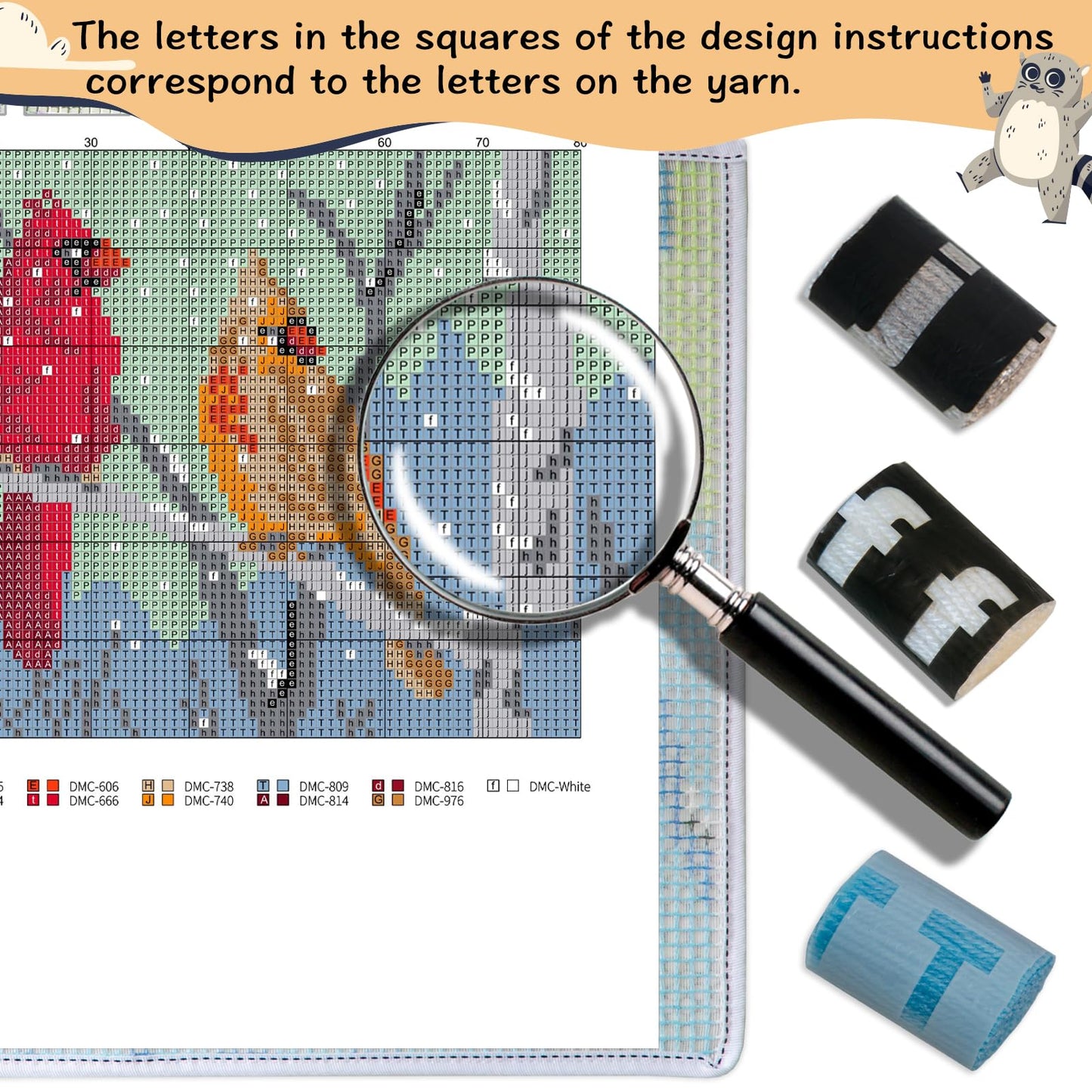 Latch Hook Kits Rug, Cardinal Crocheting Carpet Rug with Printed Canvas for Kids Adults Beginners, 20.5X15 Inch 2 - Cardinal