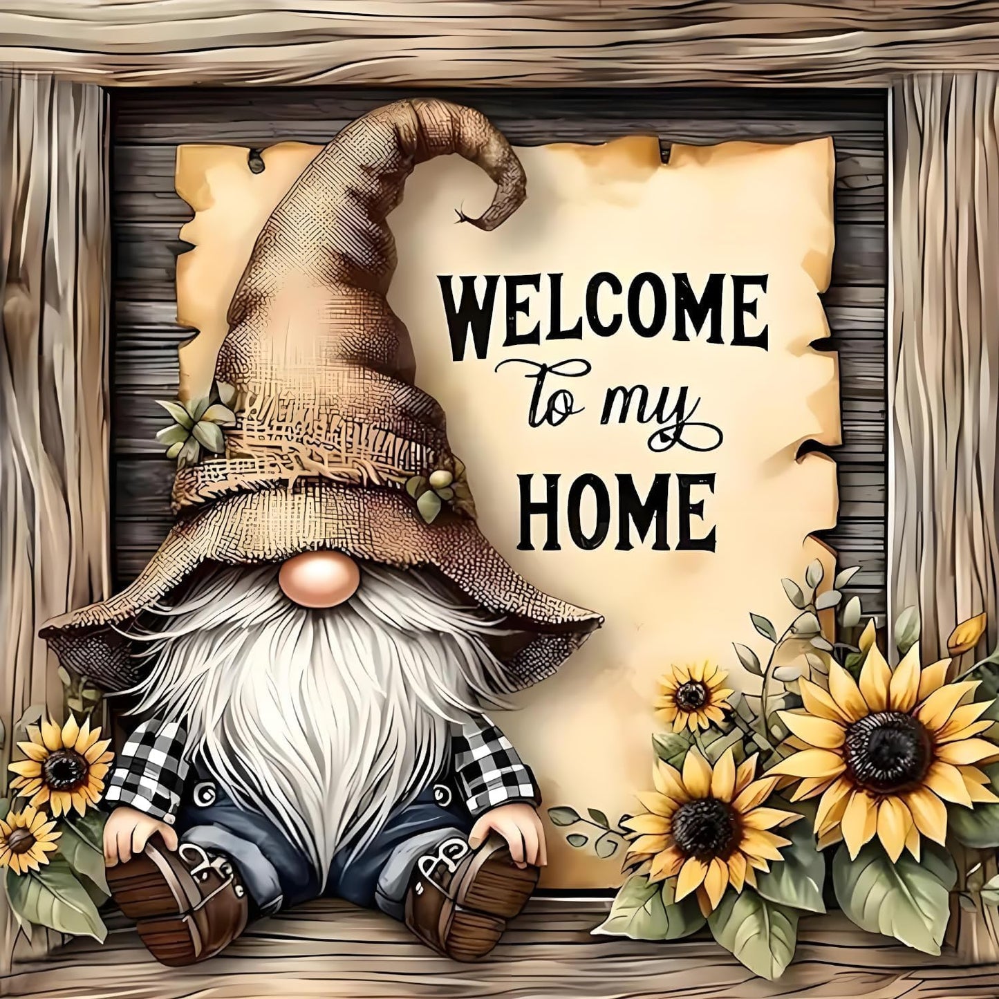 Gnome Cross Stitch Kits for Adults Beginner,Home Counted Cross Stitch Kits Printed Stitching Cute Patterns Dimensions Needlepoint Art Crafts Embroidery Kits for Adults Beginners