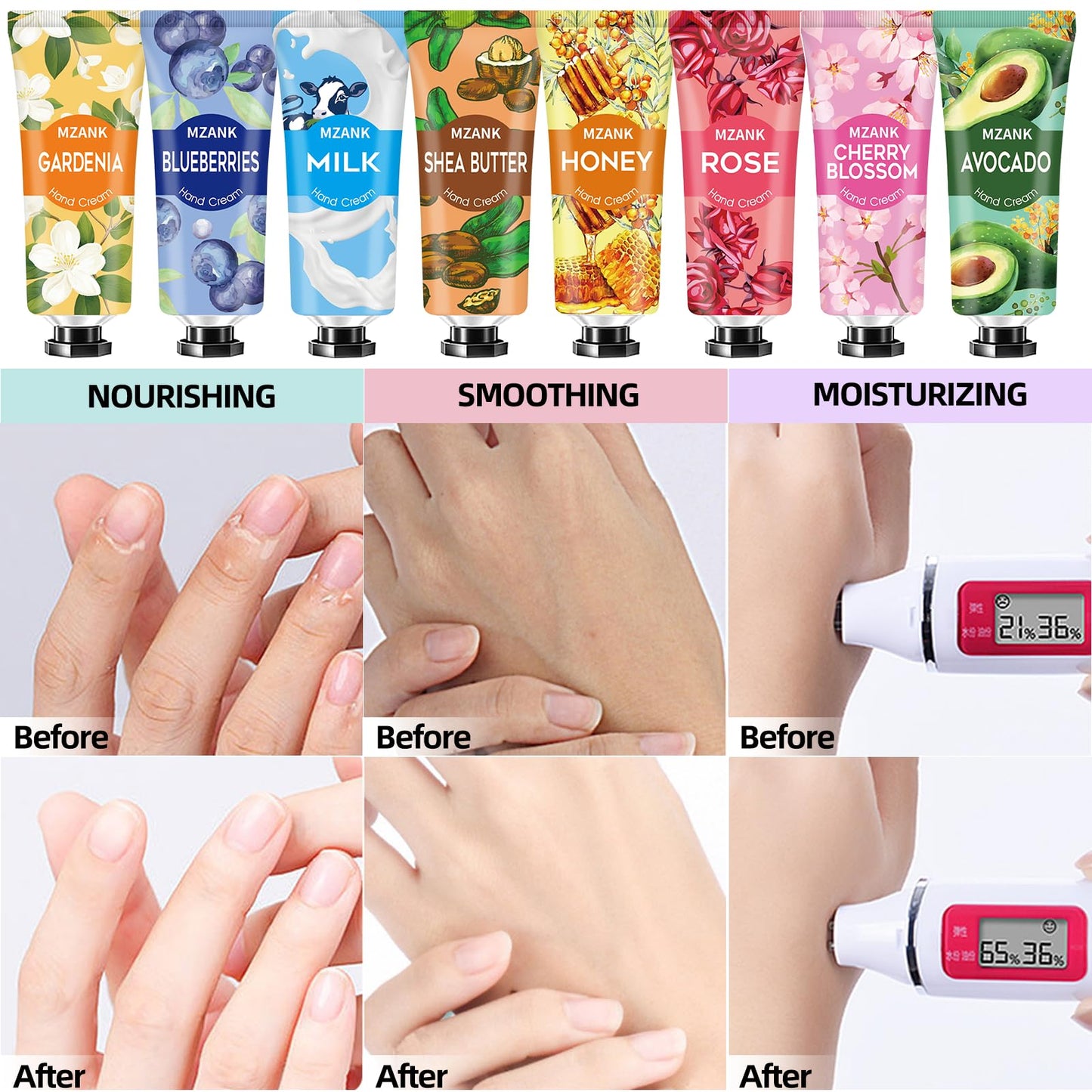 14 Pack Hand Cream for Dry Cracked Hands,Valentines Day Gifts for Her Women Teengirls,Galentines Day Gifts,Bridesmaid Gifts,Nurse Appreciation Gifts,Teacher Appreciation Gifts,Hand Lotion Travel Size