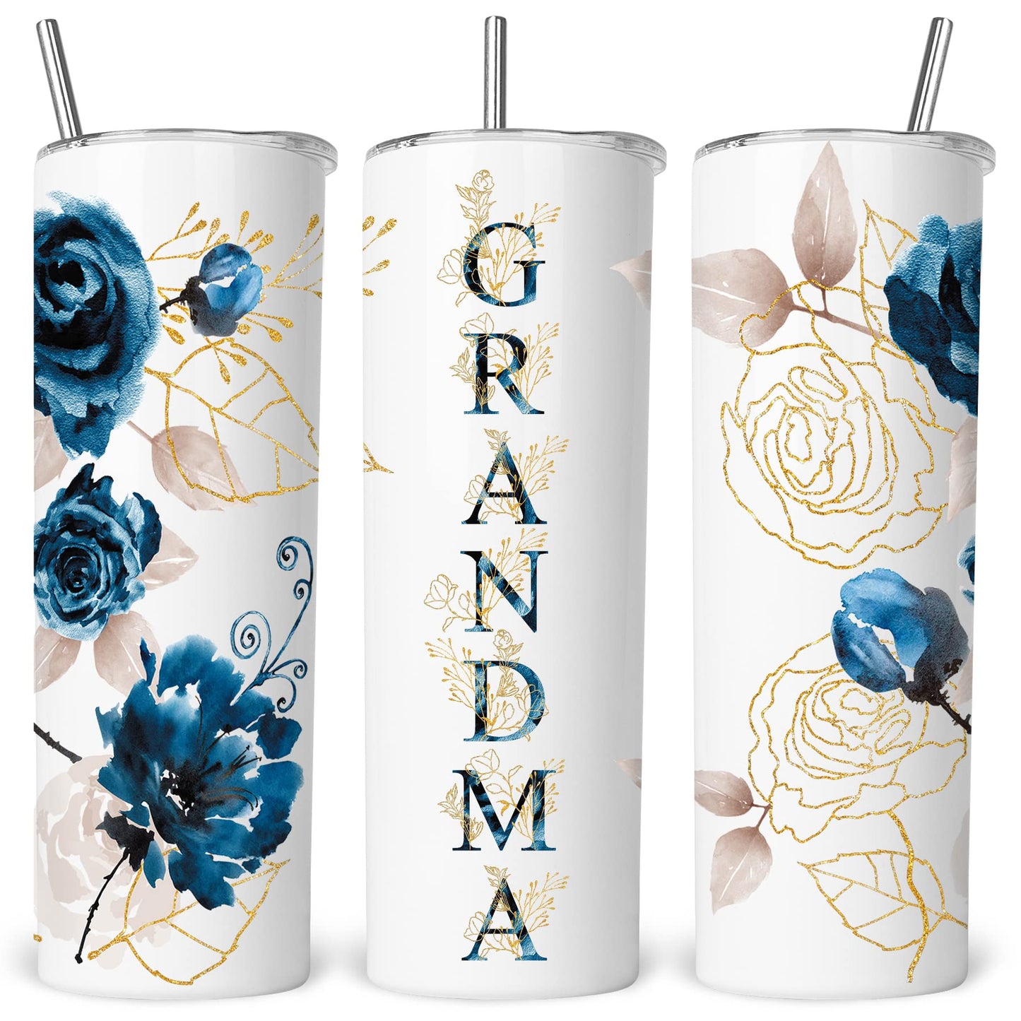 ZOKCC Christmas Gifts for Grandma- Best Grandma Tumbler- Cute Grandma's Mother's Day Birthday Gifts- Gift for Grammy, Grandmothers, Grandmom from Grandchild Grandson Granddaughter