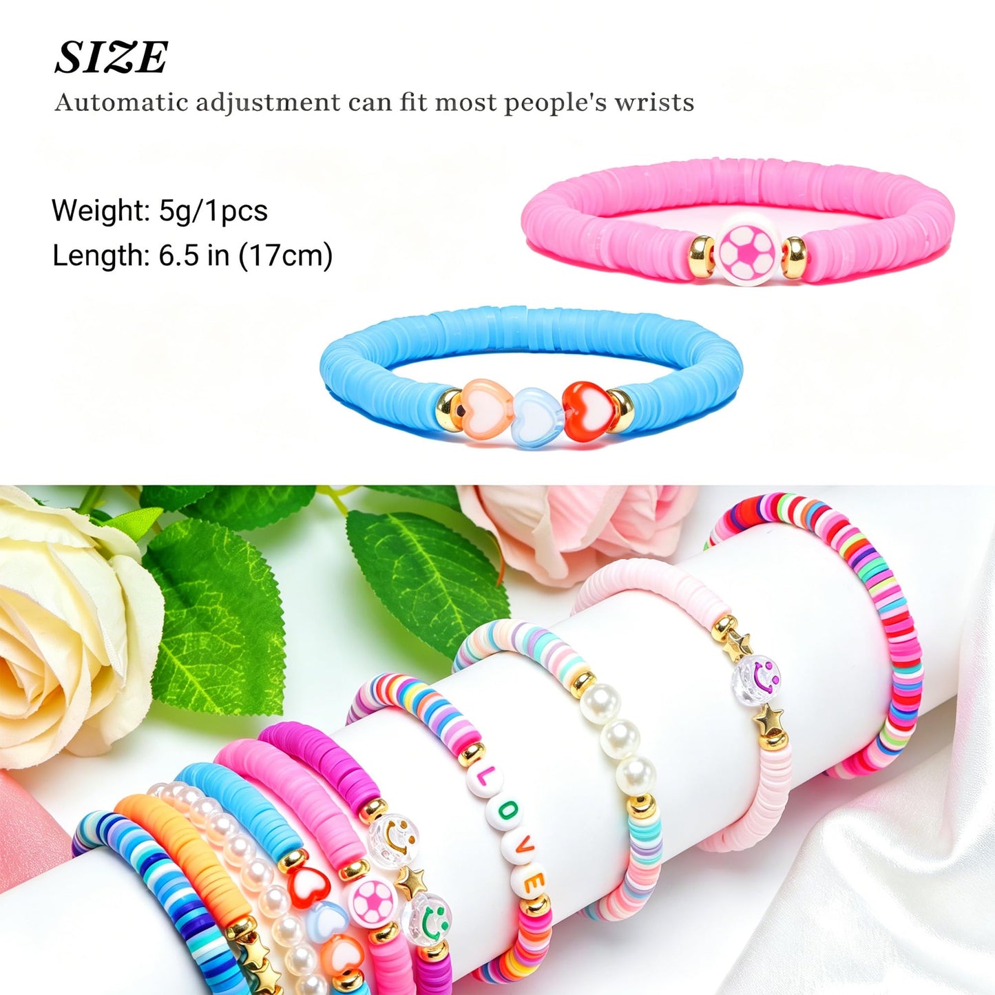 CHENSILAIYI 10pcs Friendship Bracelets for Teen Girls & Women: Beaded, Preppy, Beach Styles - Ideal Gifts