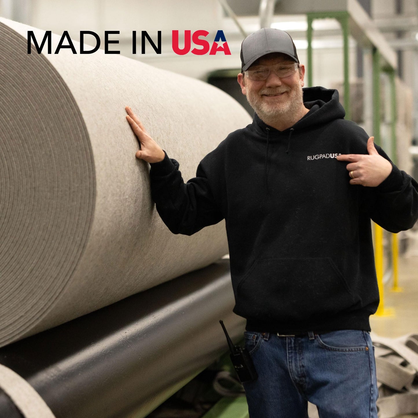Basics - 8'x10' - 1/4" Thick - 100% Felt - Protective Cushioning Rug Pad - Safe for All Floors and Finishes Including Hardwoods