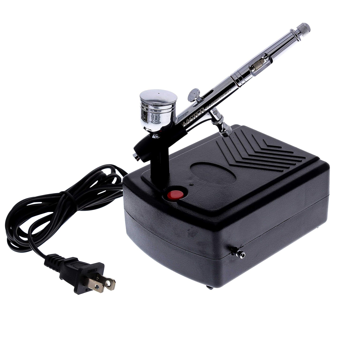 Master Airbrush Cake Airbrush Decorating Kit with Dual-Action Air brush with 1/3oz. Cup and 0.3mm Tip, Mini Compressor, Hose, Storage Case and How-To-Airbrush ARC Link Card