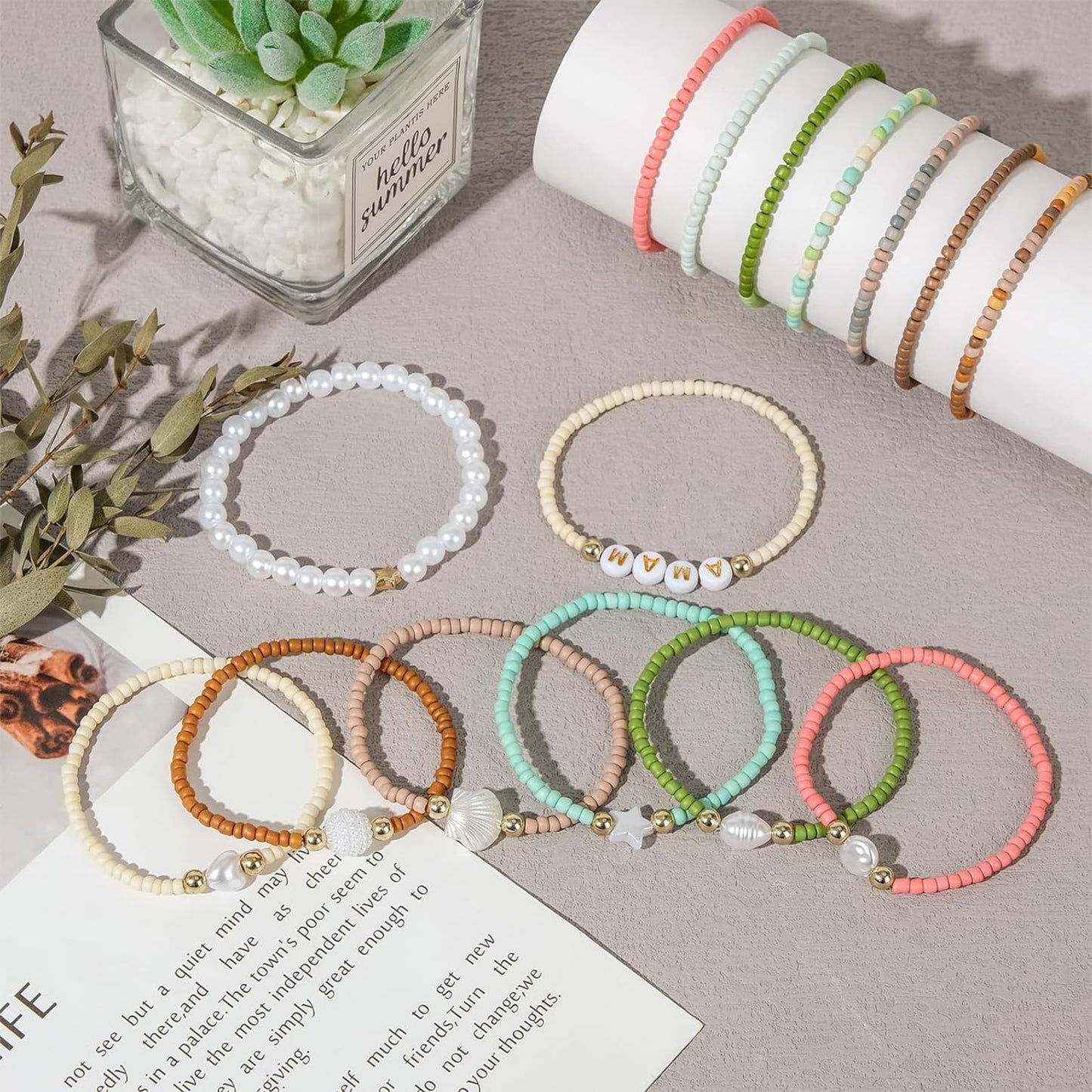 3mm Glass Seed Beads for Bracelets Making, Friendship Bracelet Making Kit for Girls, 24 Colors Bead Bracelet Kit, Beads for Jewelry Making Kit, DIY, Arts, Crafts Gifts Age 3+ (3MM-A)