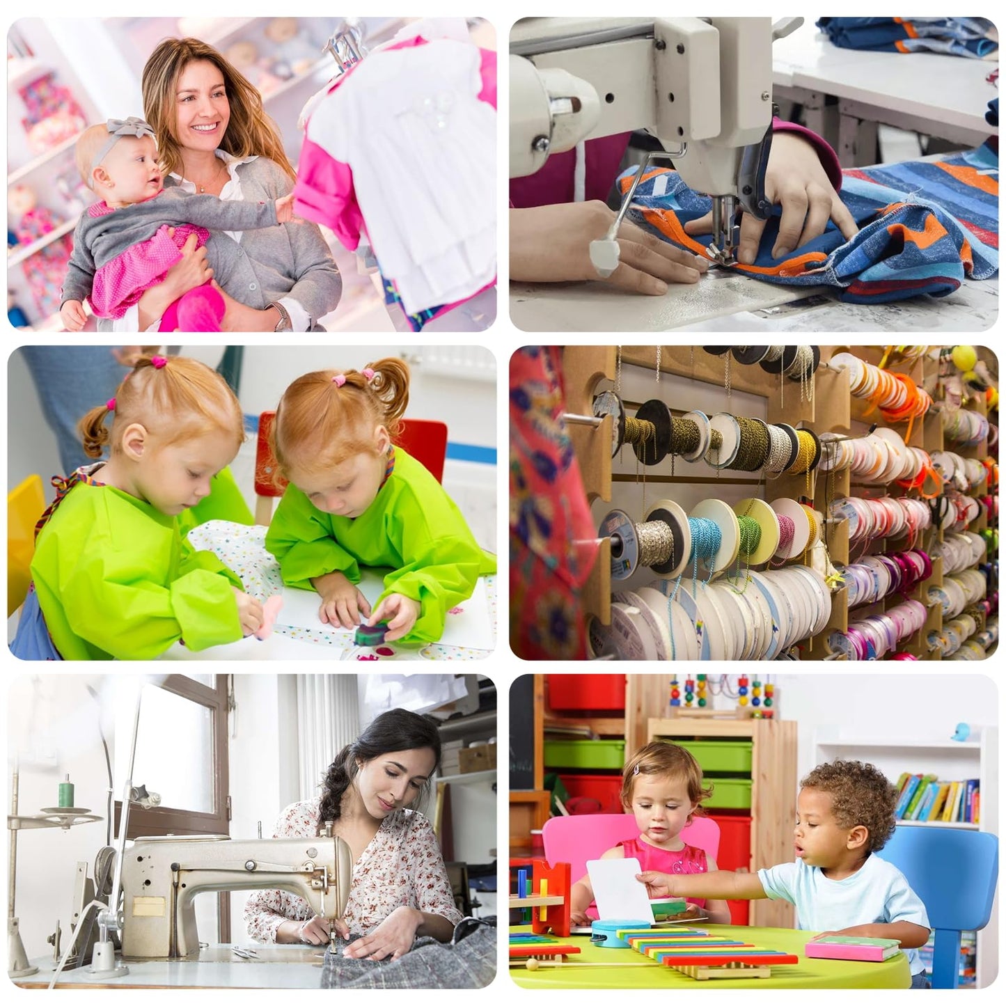 200 Sets Snap Button Kit, 9.5mm 10 Colors Snaps for Fabric, Snap Fastener Tool, Ideal for DIY Buttons for Clothes (100 Hollow and 100 Solid)