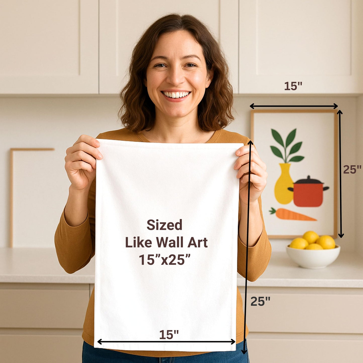 Flour Sack Towels | Tea Towel for Crafts | Kitchen Dish Cotton Blank Towel for Embroidery | Baking Bread Proofing Linen Cover | Thick Absorbent Quick Dry | 7 Pack 15"x25" Natural