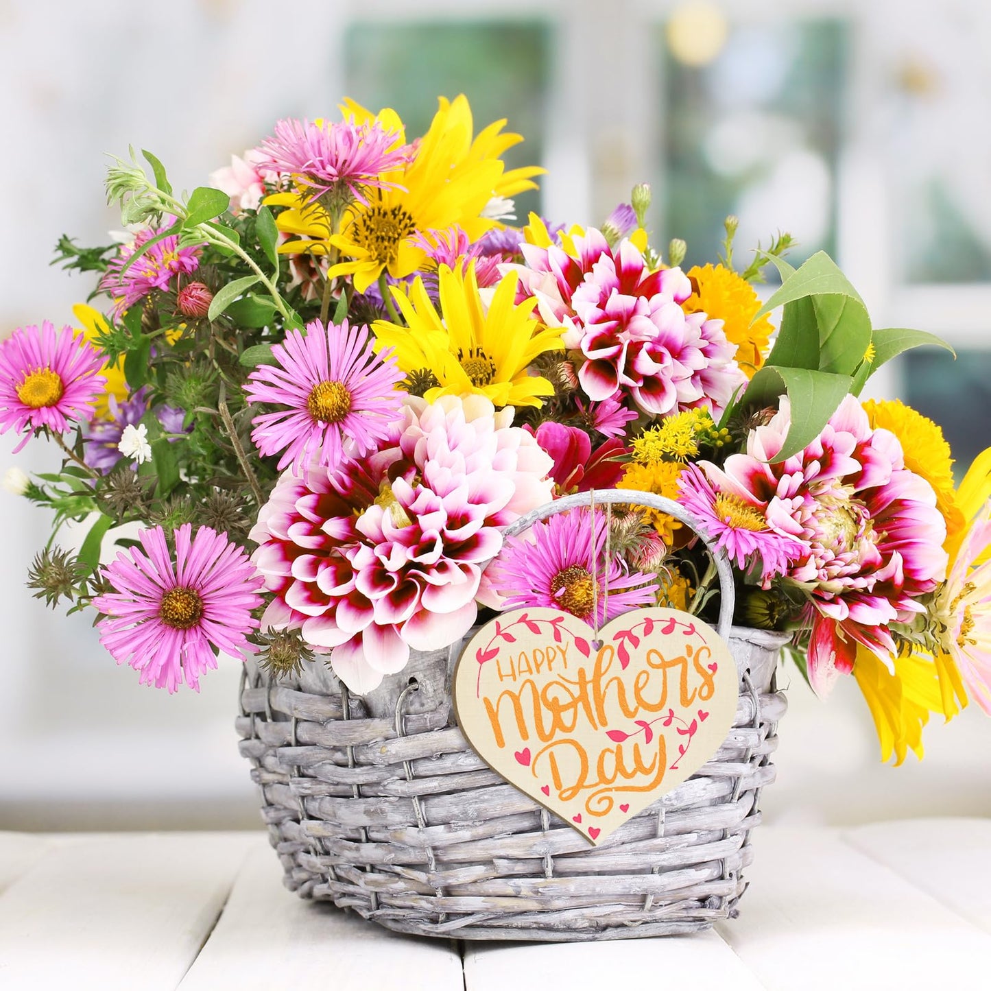 Wooden Heart Ornaments to Paint Mothers Day Decoration Cutouts Unfinished 24PCS 3.5 x 3 inches, DIY Blank Wood Discs Ornament for Home Crafts Hanging Valentine Day Father's Thanksgiving Decoration