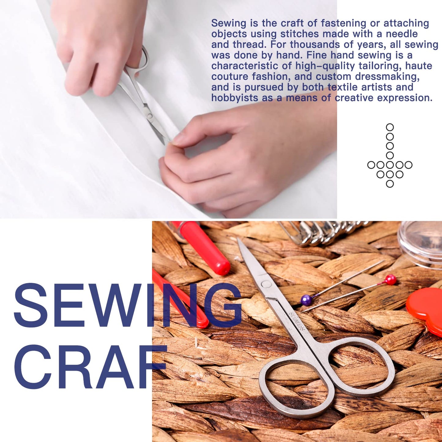 JUNING Sewing Kit with Case Portable Sewing Supplies for Mom Grandma Women Men Teen Girls Boys Home Traveler, Adults, Beginner, Emergency, Contains Thread, Scissors, Needles,Measuring Tape and More