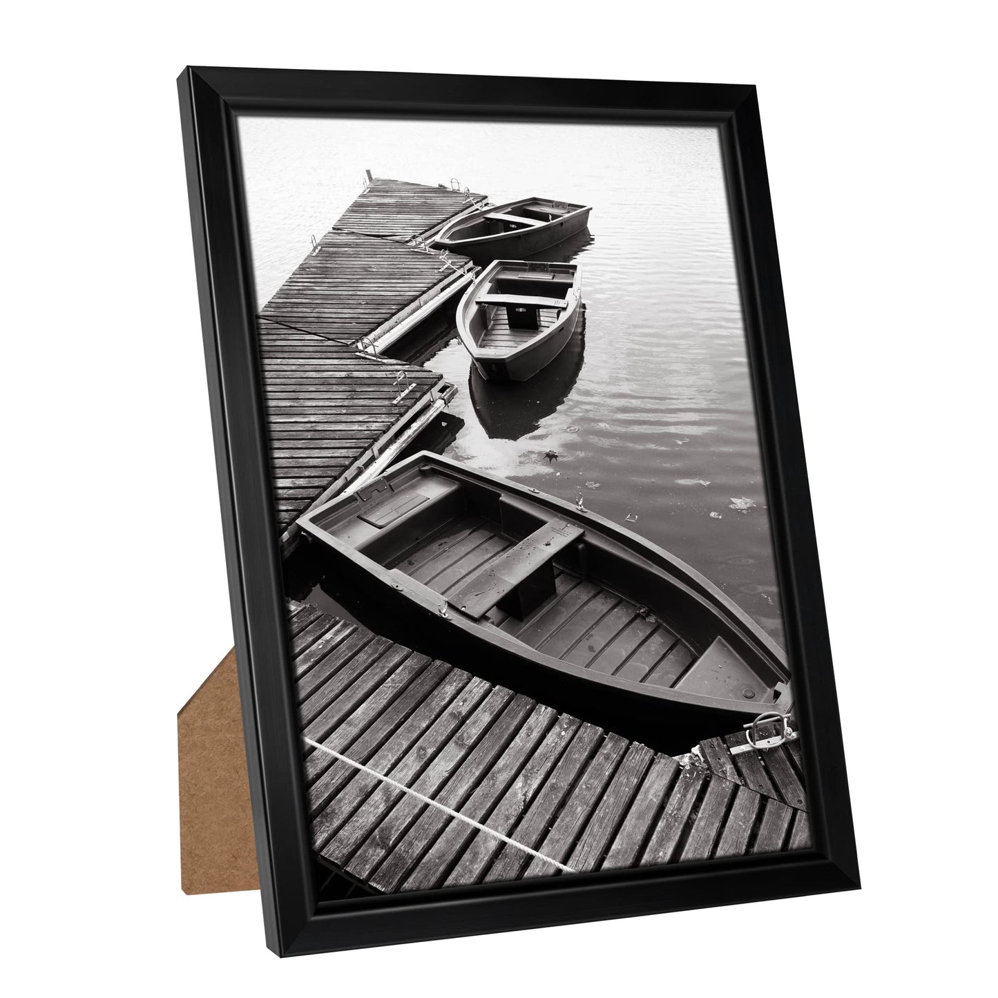 Giverny 8x10 Picture Frames, Black Photo Frames for Wall or Tabletop Display, Simple Design Glossy Finish Frame Perfect for Home Decoration, Office, Hotel and Various Ceremonies Praties