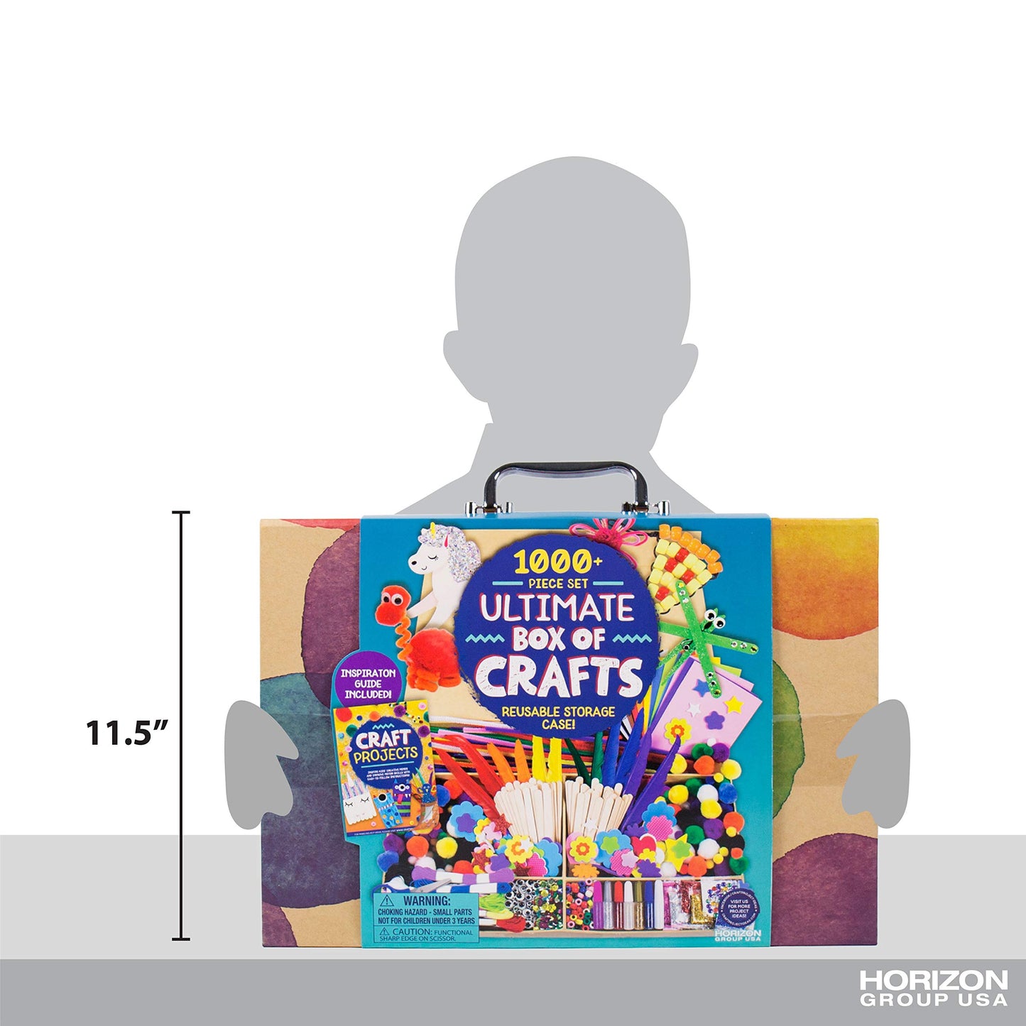Made By Me Ultimate Craft Box, Art & Craft Activities 1000 Piece Set, Storage Case, Great for Preschool Arts & Crafts, Adult & Group Projects, Craft Box for Kids Girls & Boys