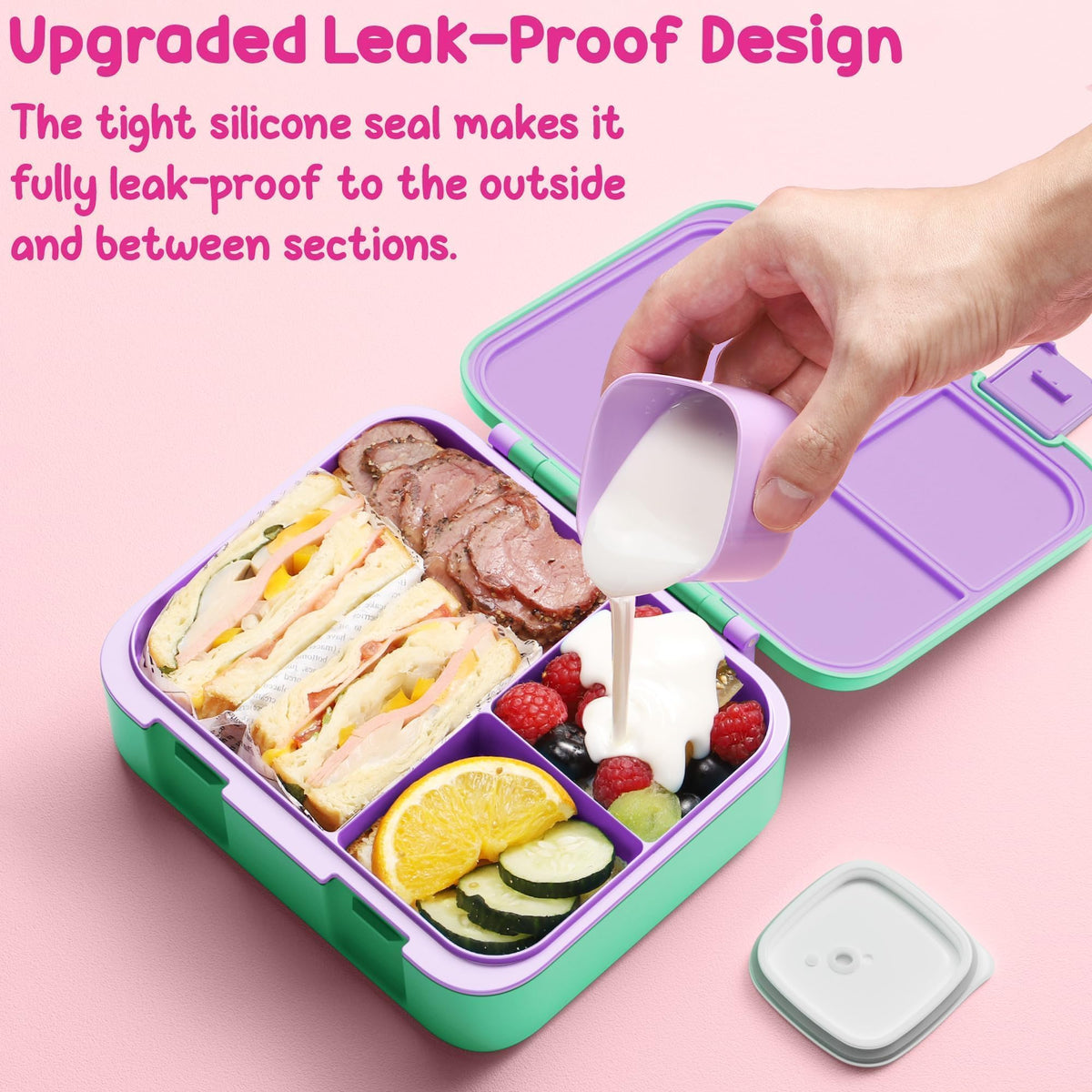 Fimibuke Bento Lunch Box for Kids Toddler Boys with 12OZ Insulated Food Jar