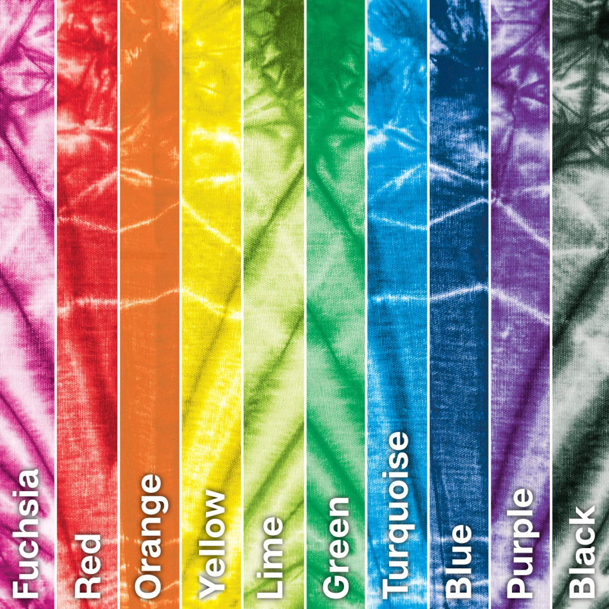 Tulip One-Step Tie-Dye Kit Refills, Rainbow Tie Dye, Multicolor, 30 Pack