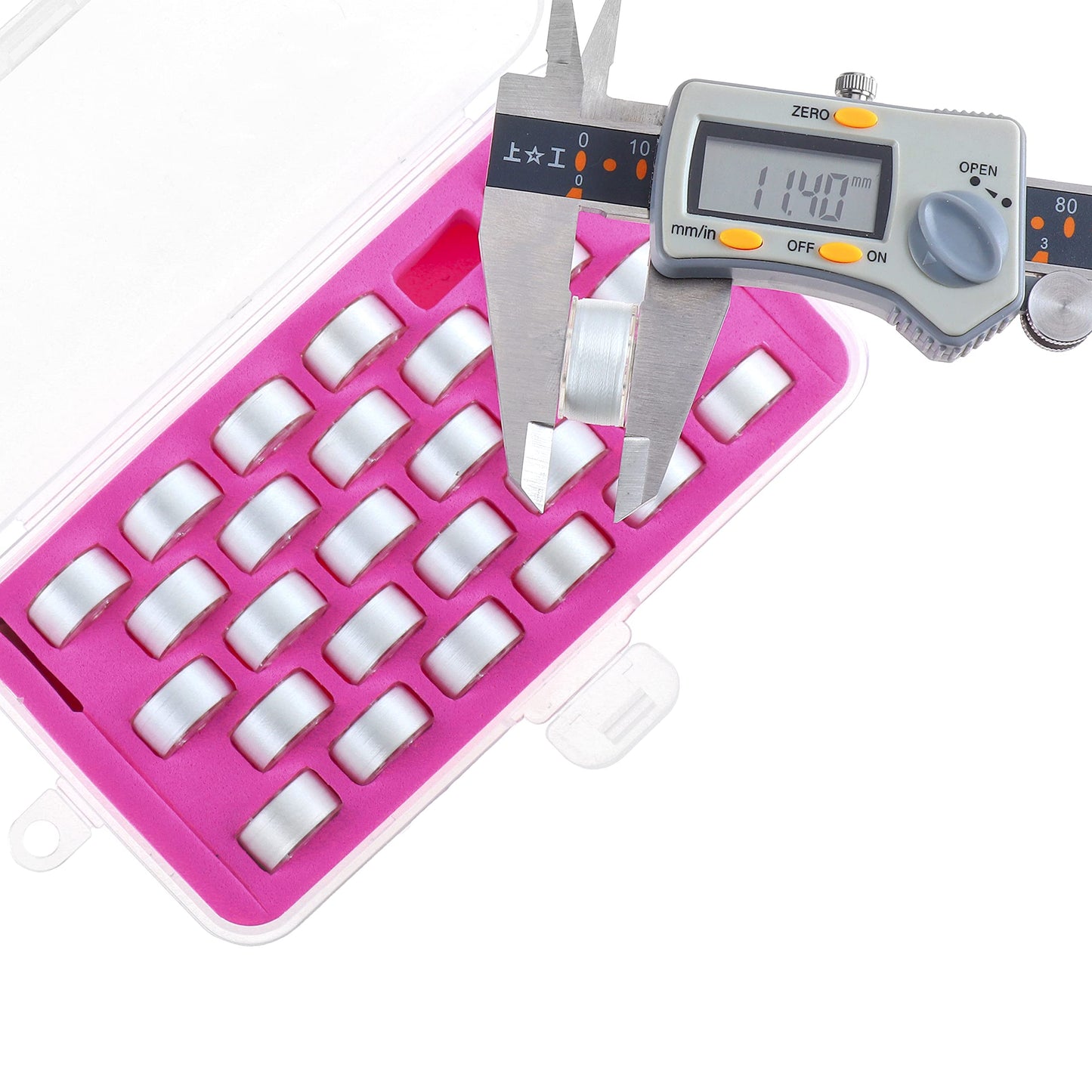 New brothread 28pcs White 70D/2 (60WT) Prewound Bobbin Thread Plastic Size A SA156 for Embroidery and Sewing Machines DIY Embroidery Thread Sewing Thread