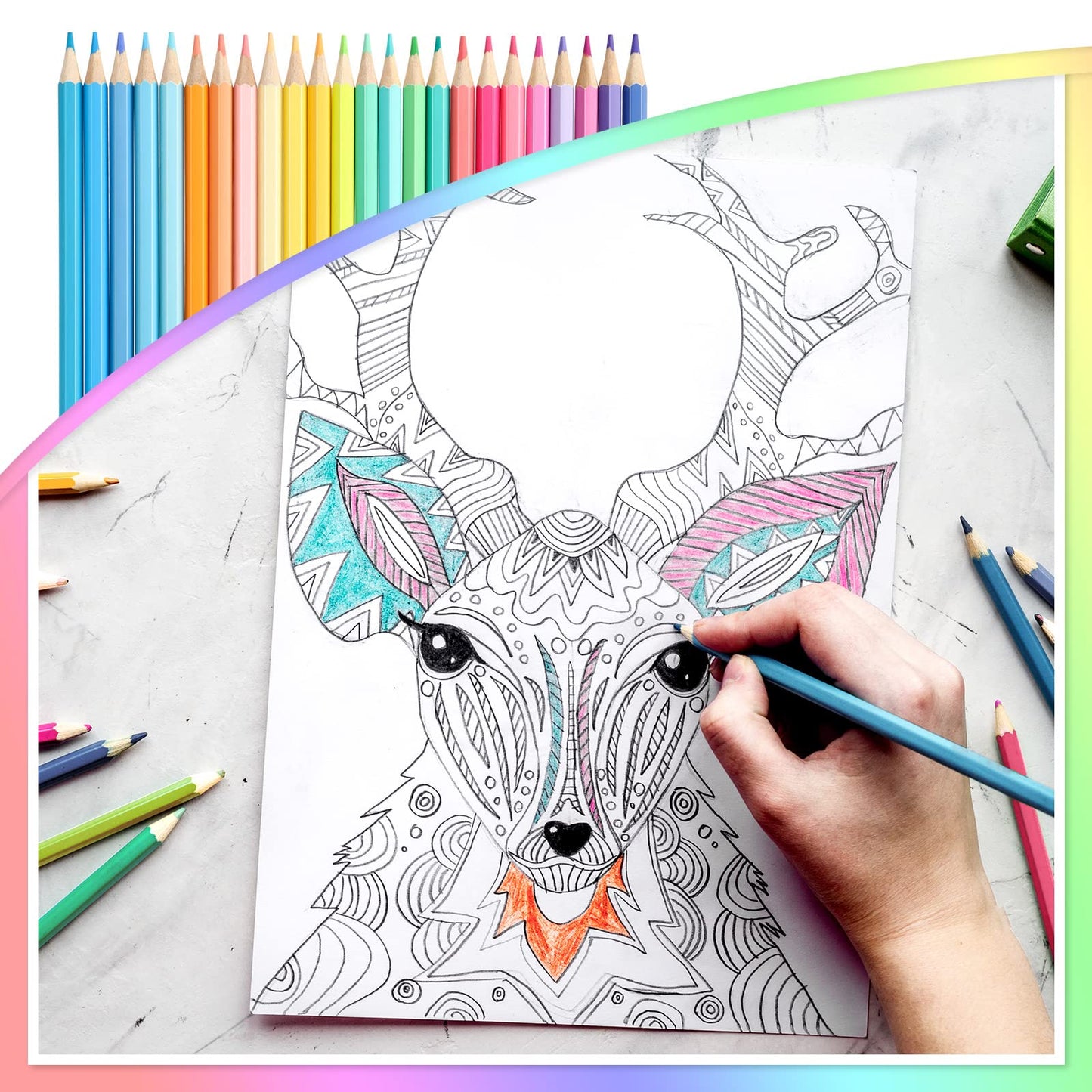 48 Packs Colored Pencils Oil Pencils Soften Wood Pen for Adult Artists Beginners Drawing Sketching Supplies(Macaron Color)