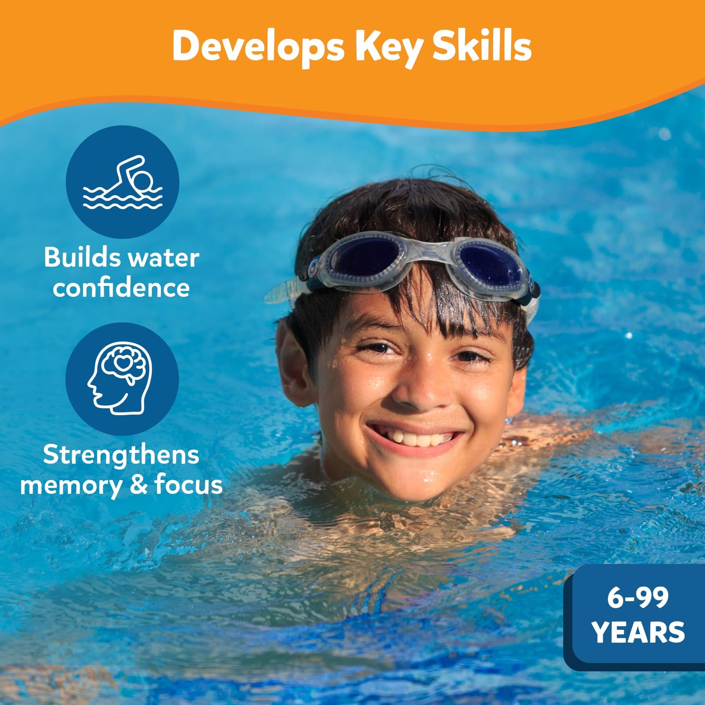 Skillmatics Pool Toys - Seek & Splash, Search & Find Water Game, Swimming Pool Dive Toy, Summer Activity, Screen-Free Fun & Gifts for Kids Ages 6, 7, 8, 9, 10, 11 & Up, Includes 64 Colorful Gems