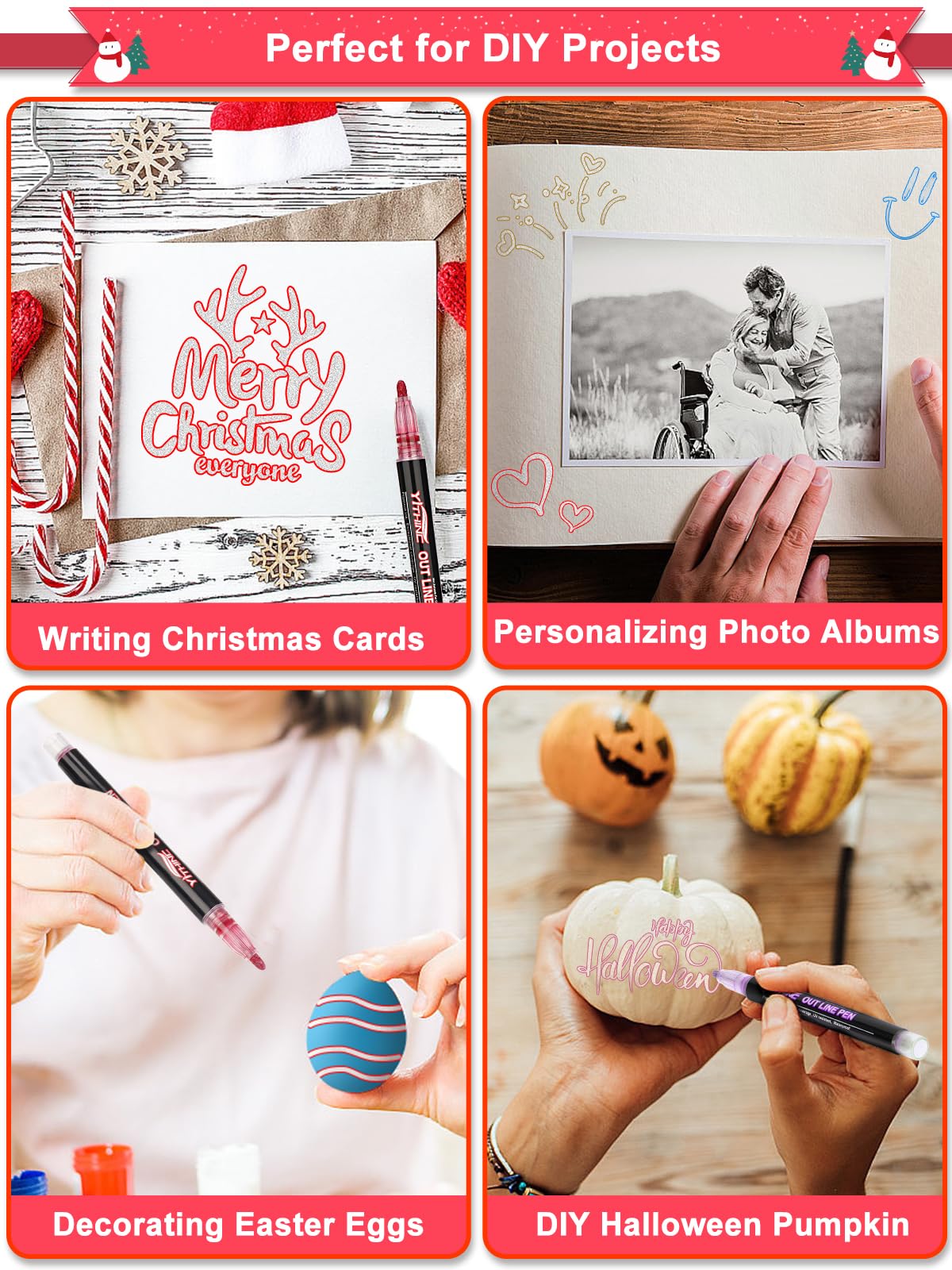 Markers, 12 Glitter Metallic Coloring Doodle Gel Pens, Tween Teen Girl Easter Basket Stuffers Gifts Trendy Stuff, Cute School Art Craft Classroom Supplies Set for Kids Ages 4-16