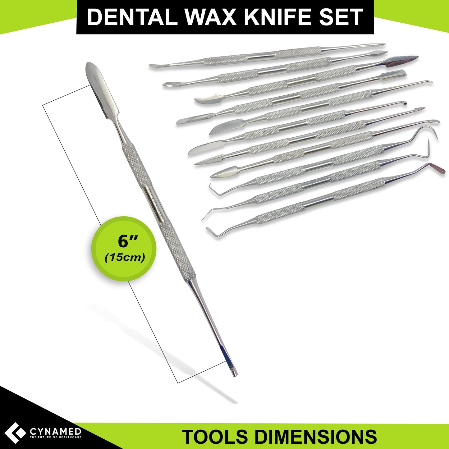 Stainless Steel Spatula Wax & Clay Sculpting Tool Carver Set (12PK)