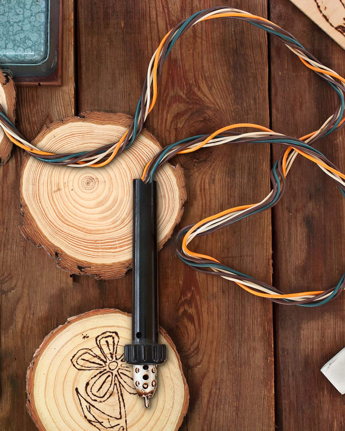 12 Pcs 5.1-5.5 Inch Wood Slices, Unfinished Wood Slice Ornaments for DIY Crafts Wedding Table Centerpieces Coasters for Arts Painting Craft