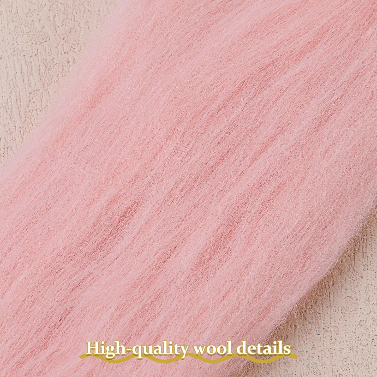 QMNNMA 14.1oz Wool Roving Yarn, Fiber Roving Wool Top, Wool Felting Supplies, Pure Wool, Chunky Yarn, Handmade Carded Core Wool for Wool Felting, Wet Felting DIY Hand Spinning