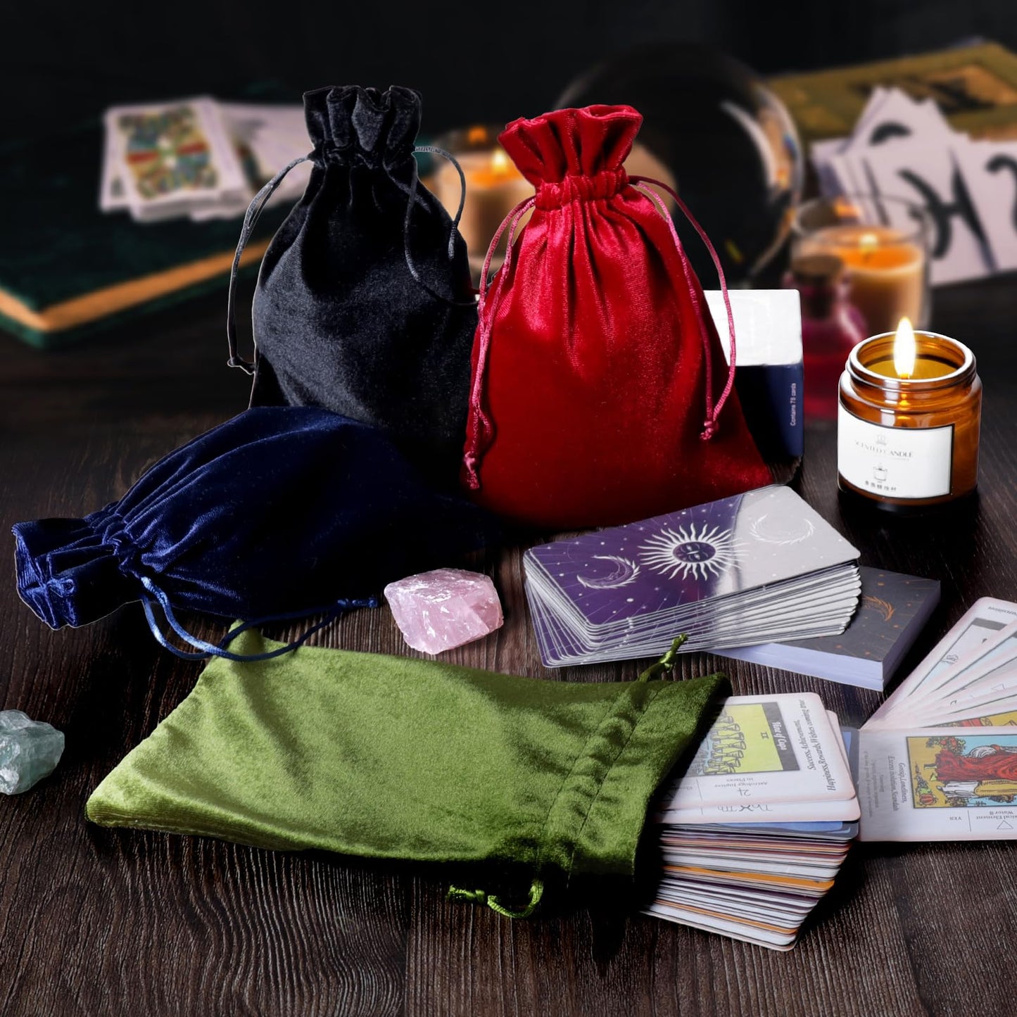 Soft Velvet Gift Bags, 5.5 x7.8inch Dice Storage Bag with Drawstring, Velvet Storage Bag for Tarot Card Holder Bag Jewelry Pouch Enthusiasts Hand Gift Bags