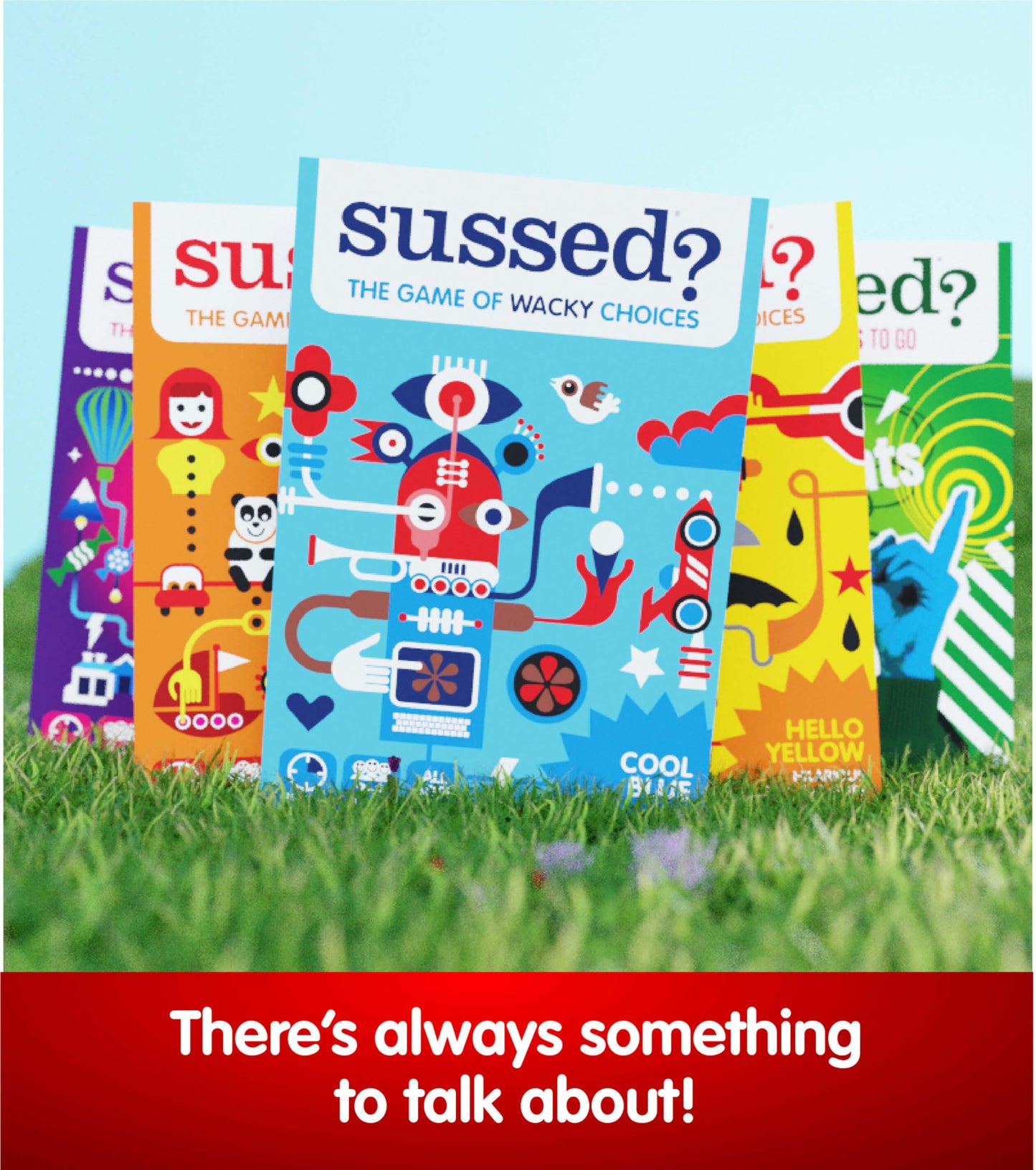 SUSSED The Wacky ‘What Would You Do’ Social Card Game - Fun & Easy for Kids - Family Travel Game for Road Trips & Car Journeys - Ages 6 & Up - Yellow Deck