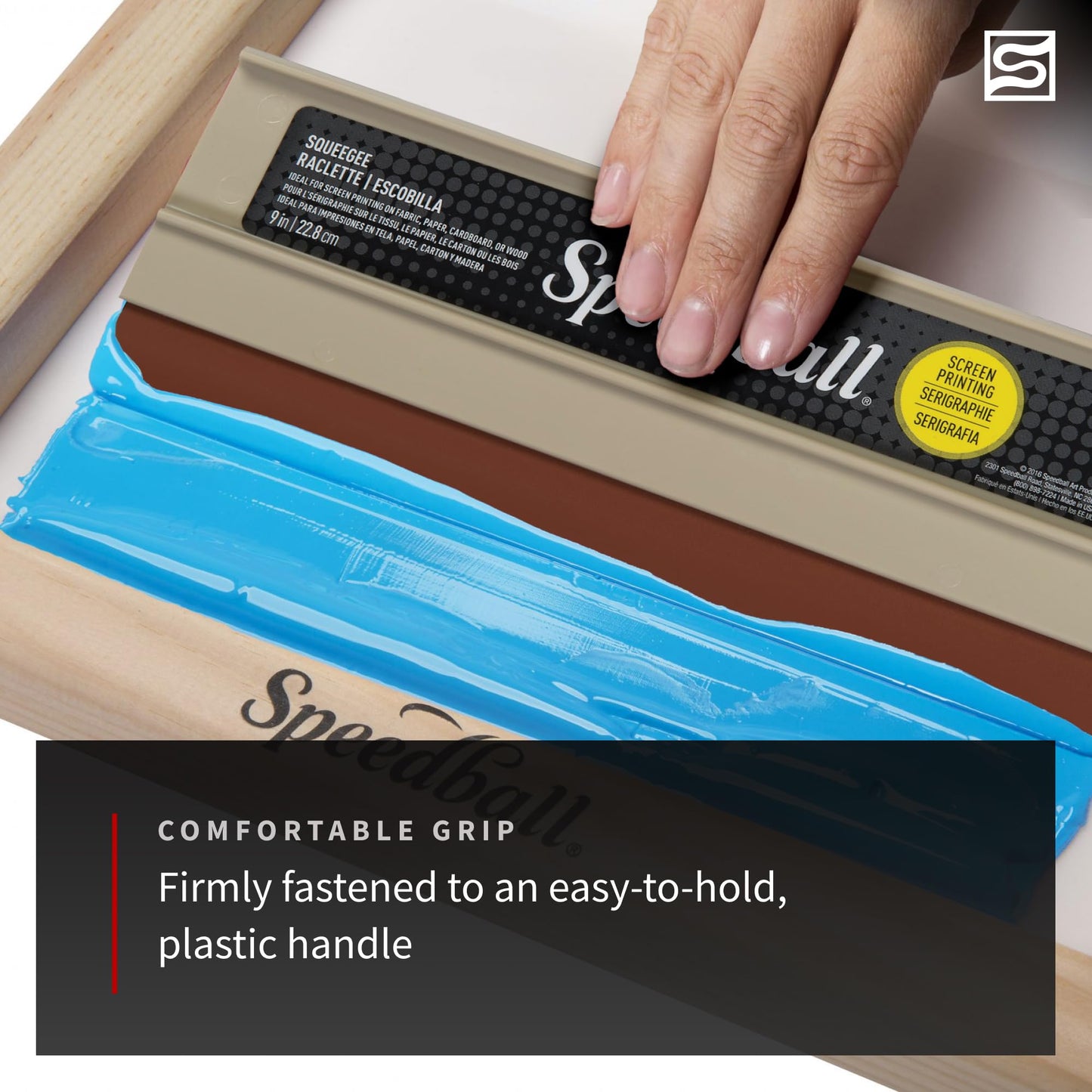 Speedball Craft Fabric Squeegee, 9-Inch for Silk Screen Printing