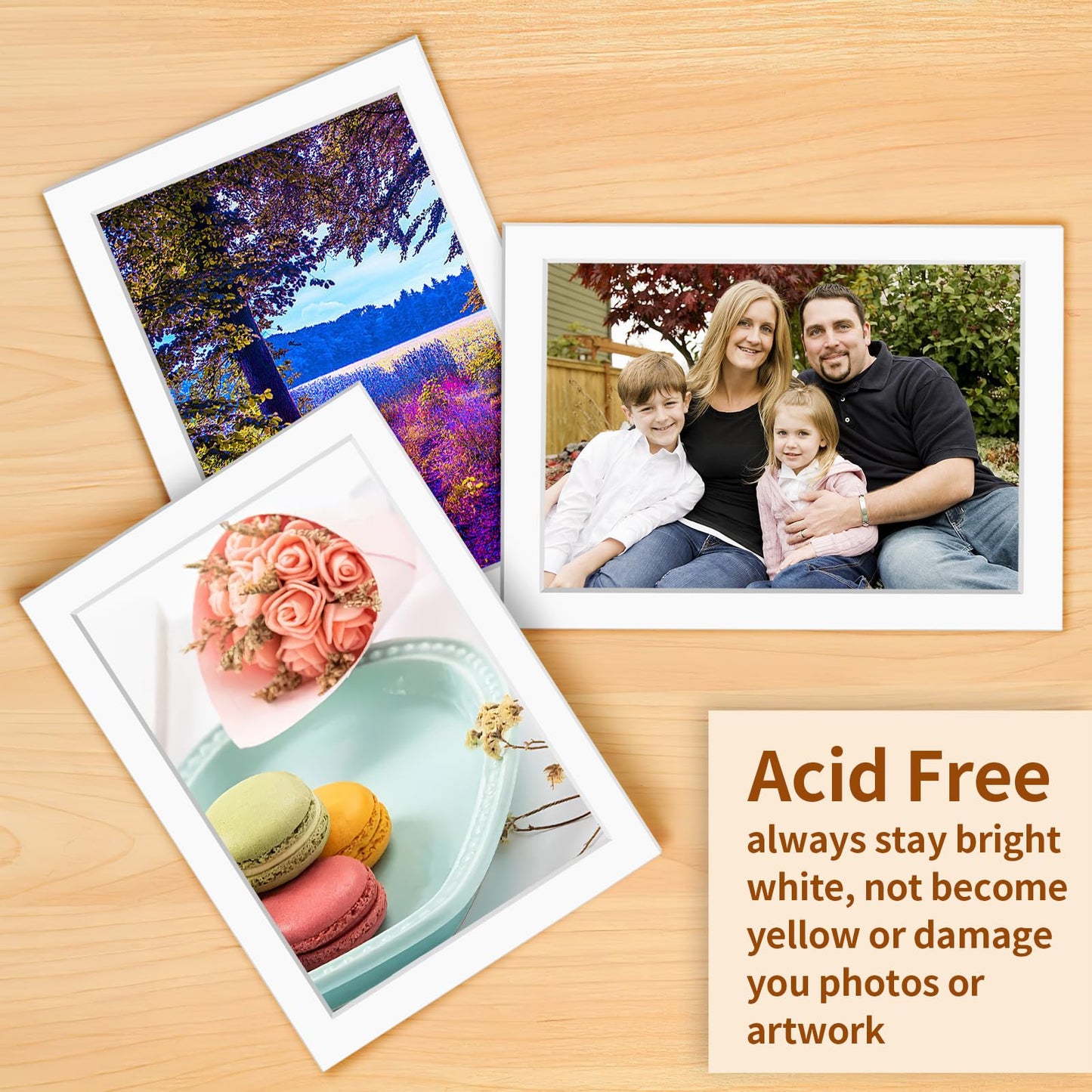 yeestone 10 Pack Picture Frame Mats, 5x7 Matted to 4x6 Photo Mats, Acid Free Picture Matting for Pictures Photos Watercolor Artwork (White)