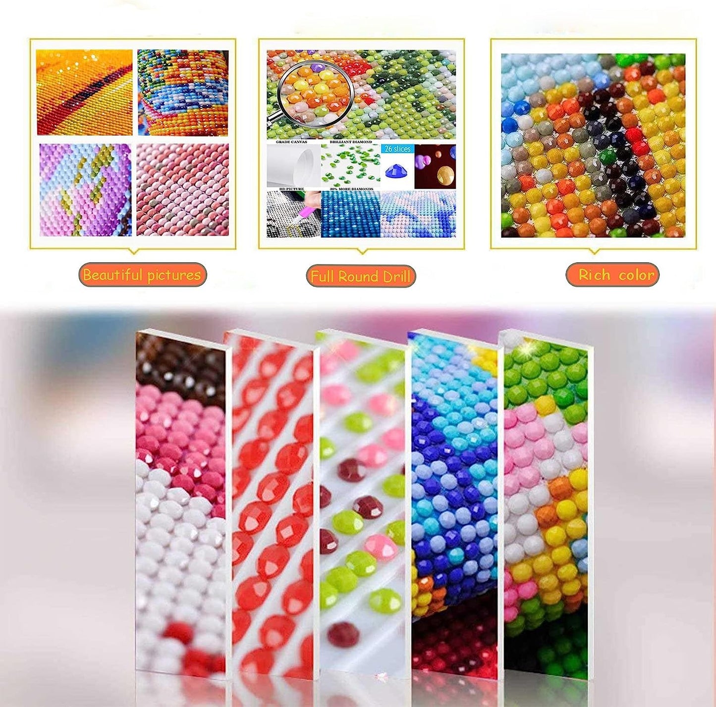 GXGLLPZBY 5D Diamond Painting Kit for Adults Beginners,DIY House Flower Paint By Diamond Art Kits,Suitability Friends Full Round Drill Diamonds Dots Gem Art,Home Wall Decor 13.78x13.78 Inch
