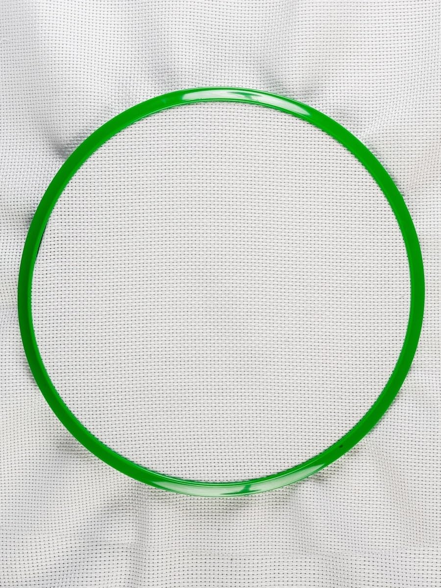Premium Quality, Metal Spring Tension Embroidery Hoops, Cross Stich Hoop, Darning Hoops, Embroidery Tension Shed (Green, Siz Mix)