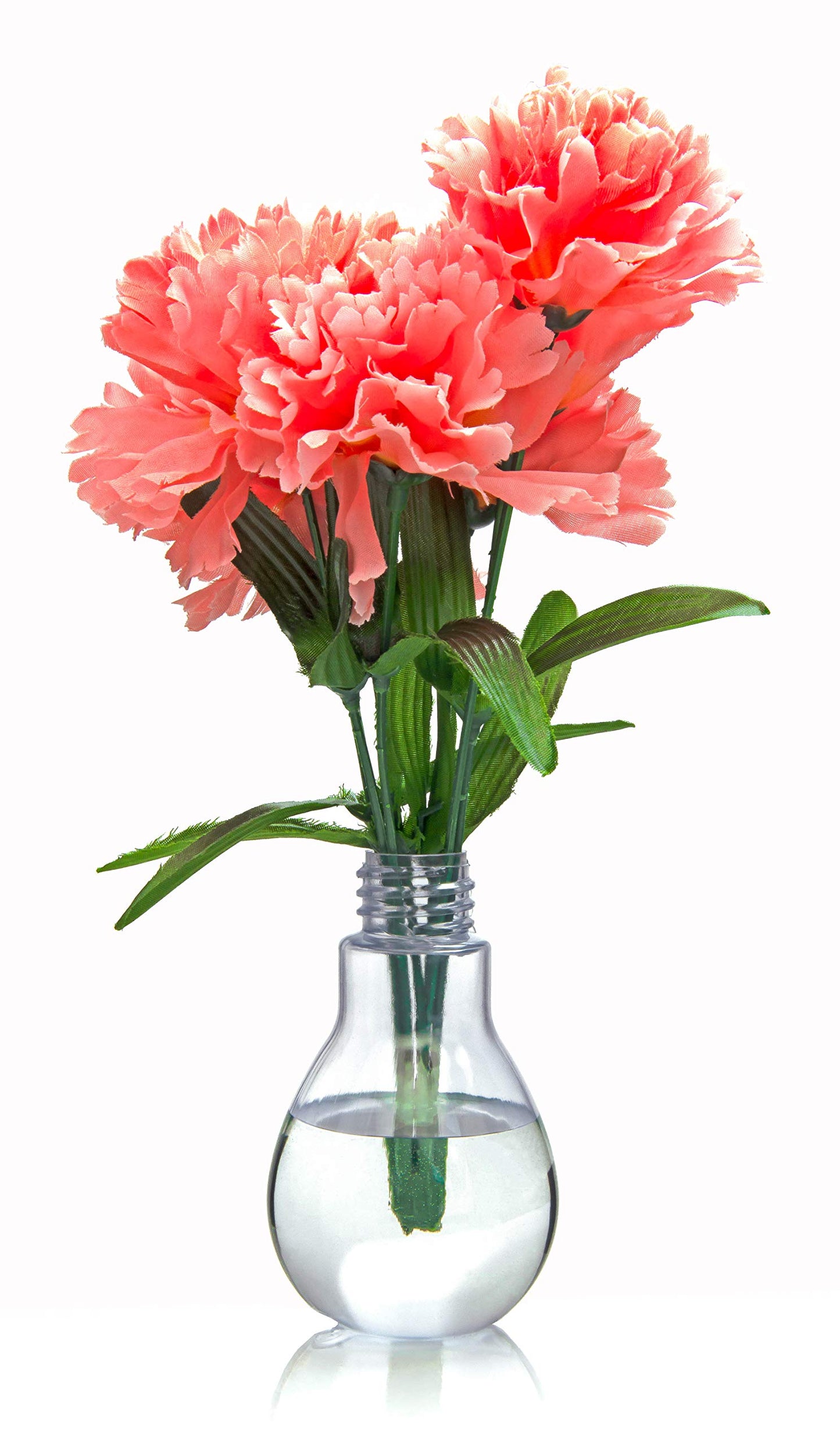 Home Collectives Fillable Light Bulb Containers, 12 Pack – Clear Plastic Candy Jars, Party Favors, Decorative Centerpieces, Arts and Crafts Supplies - Twist Off Cap, Freestanding Bottom, 4” Tall