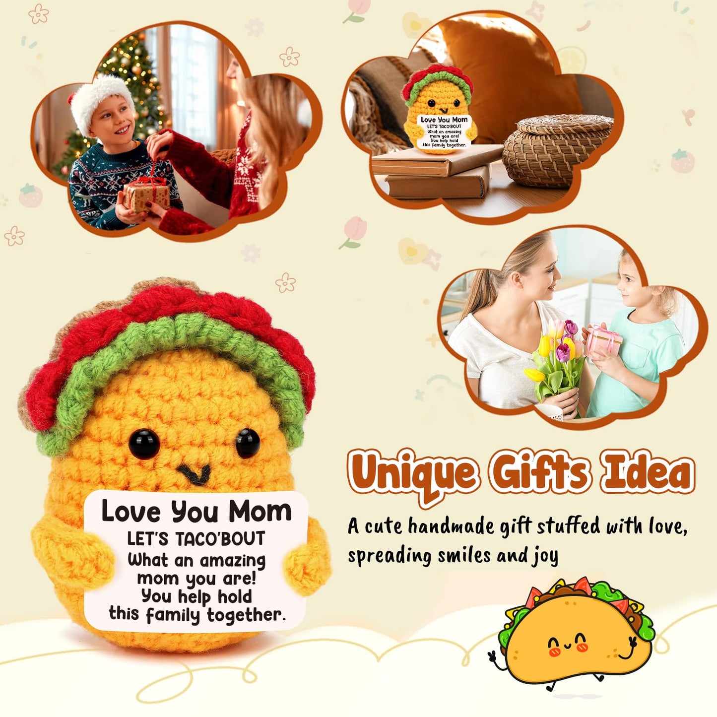 LuoHere Mothers Day Birthday Gifts for Mom from Daughter Son - Funny Mothers Day Card Love You Best Mom Ever Gift for Moms Decoration, New Mama Mother in Law Moms Christmas Stuff Small Present Ideas