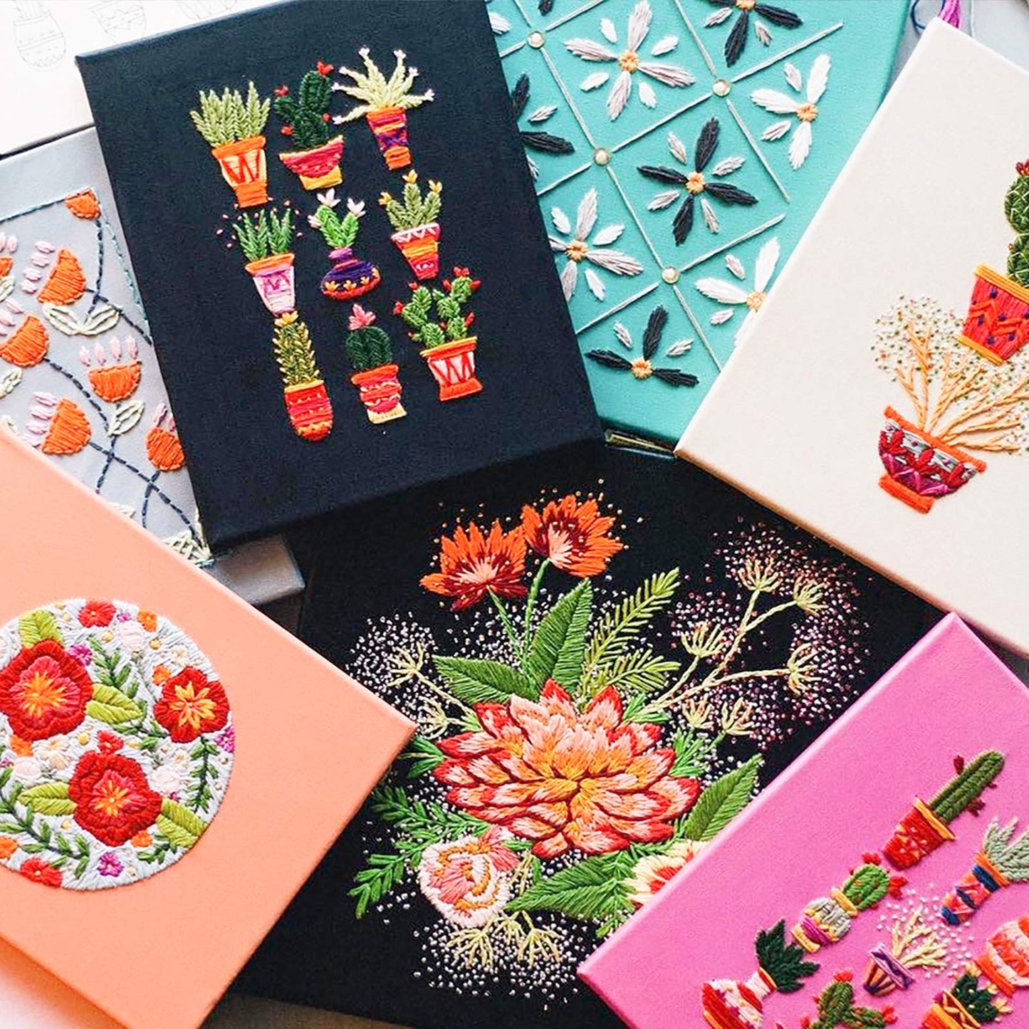 Similane Embroidery Floss 50 Skeins Cross Stitch Thread Rainbow Color Friendship Bracelets Crafts Floss with 12 Pcs Floss Bobbins and 1 Pcs Needle-Threading Tool